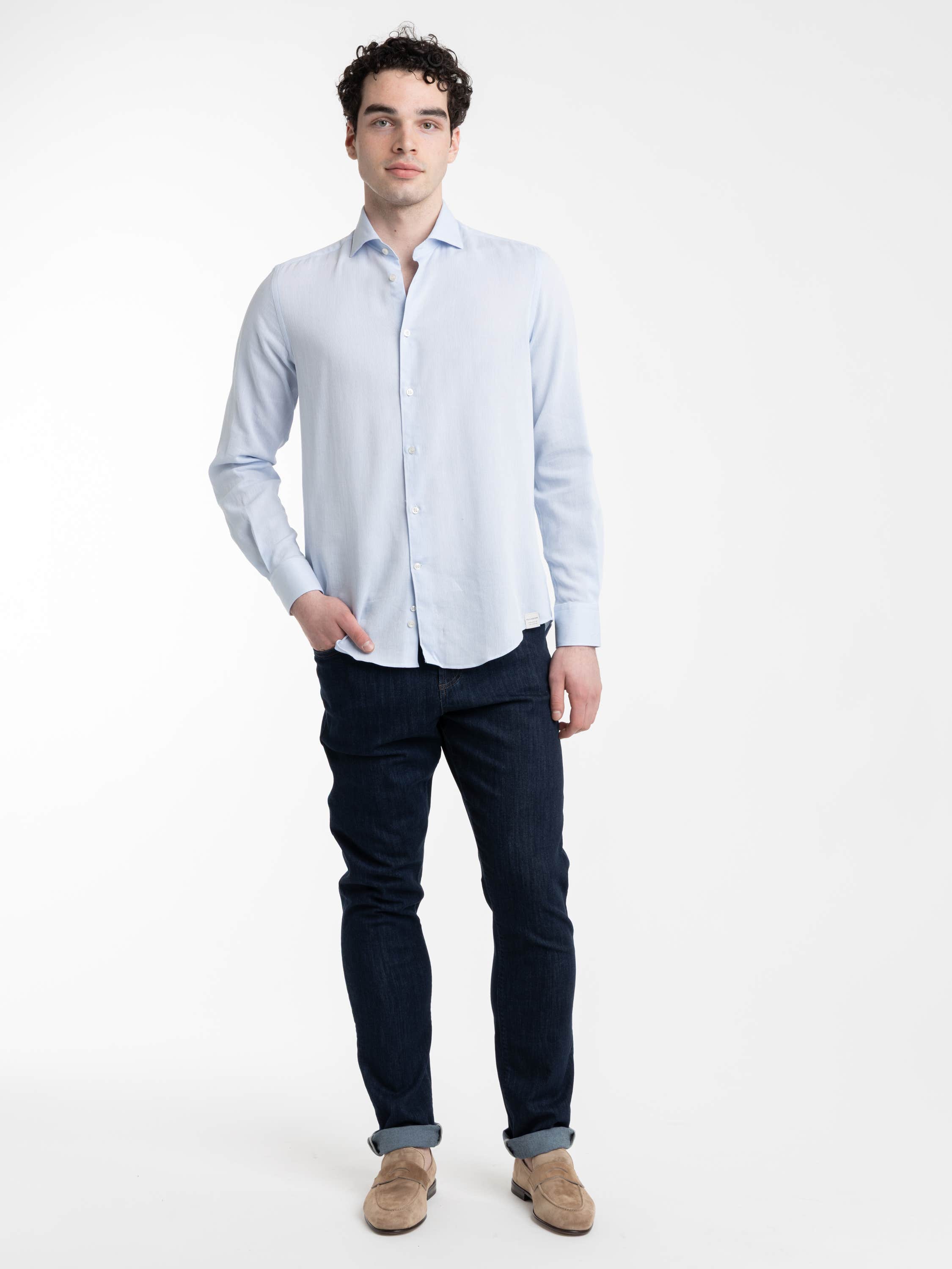 Modern Fit Light Blue Shirt