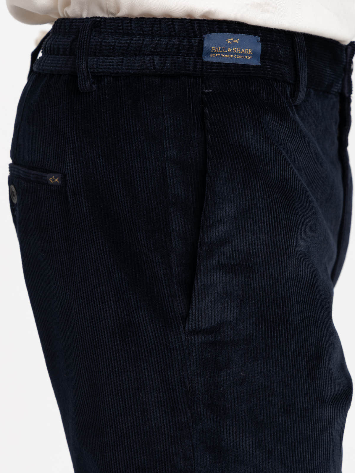 Navy Corduroy Chino Pants