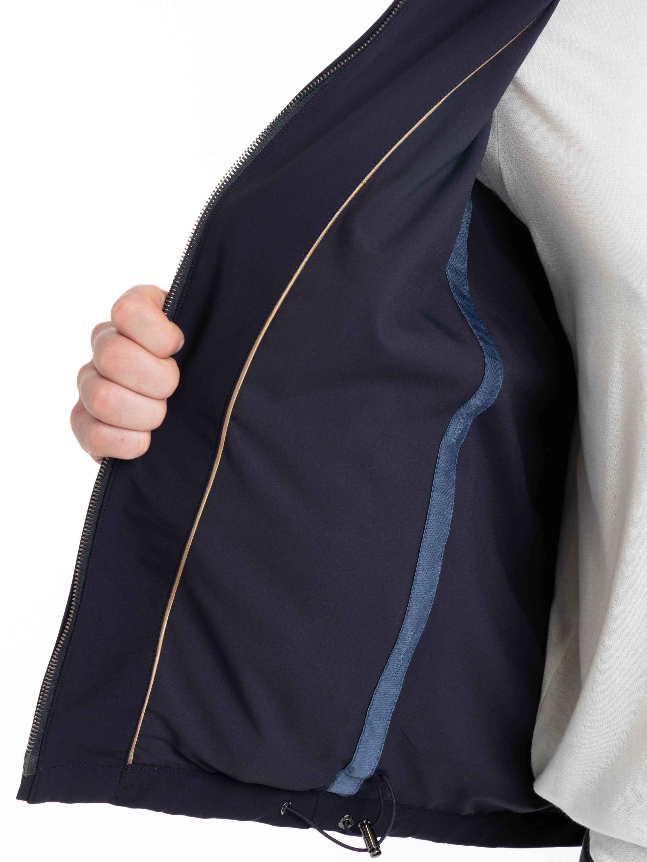 Navy Slim Fit Hooded Jacket