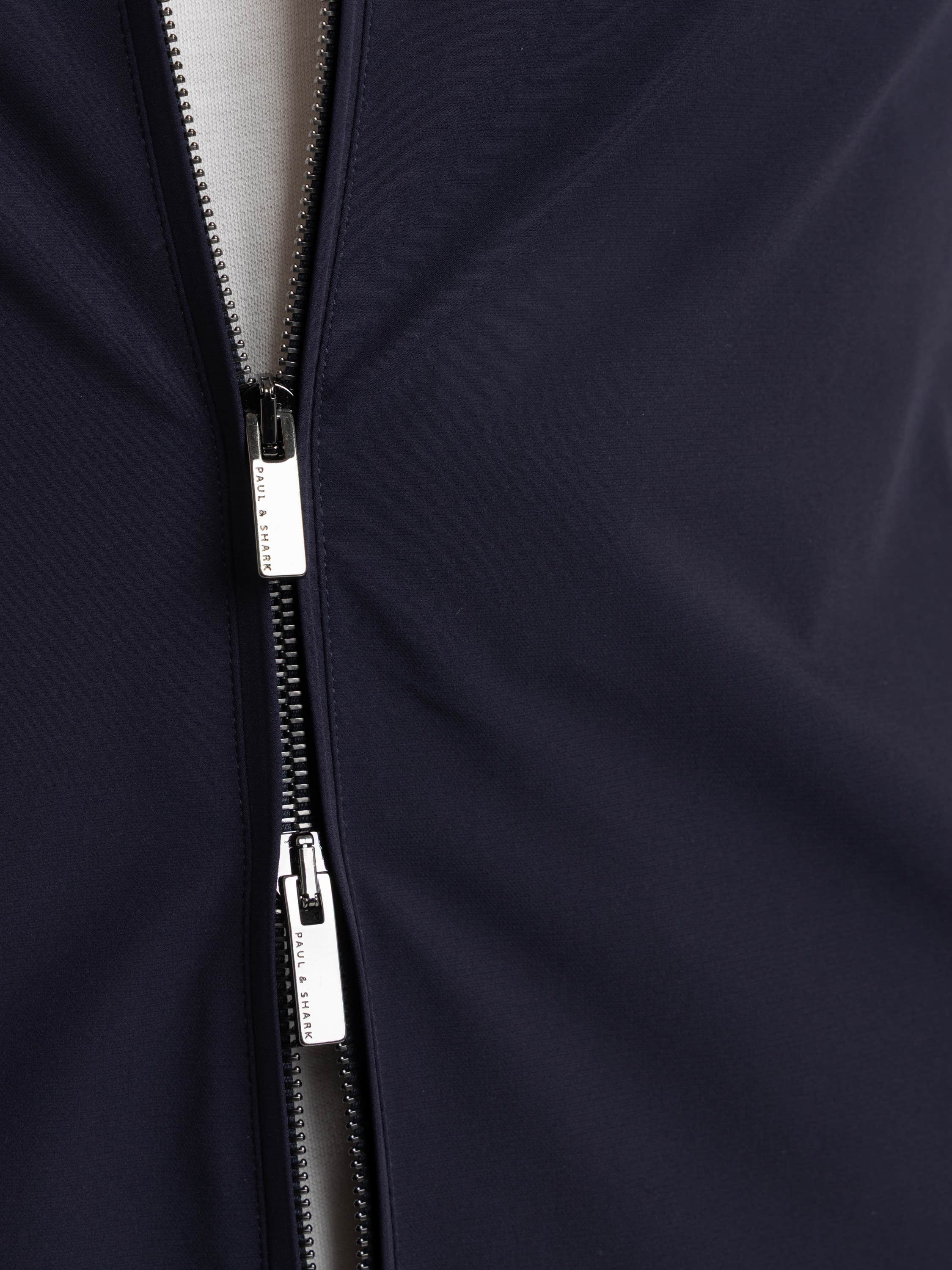 Navy Slim Fit Hooded Jacket