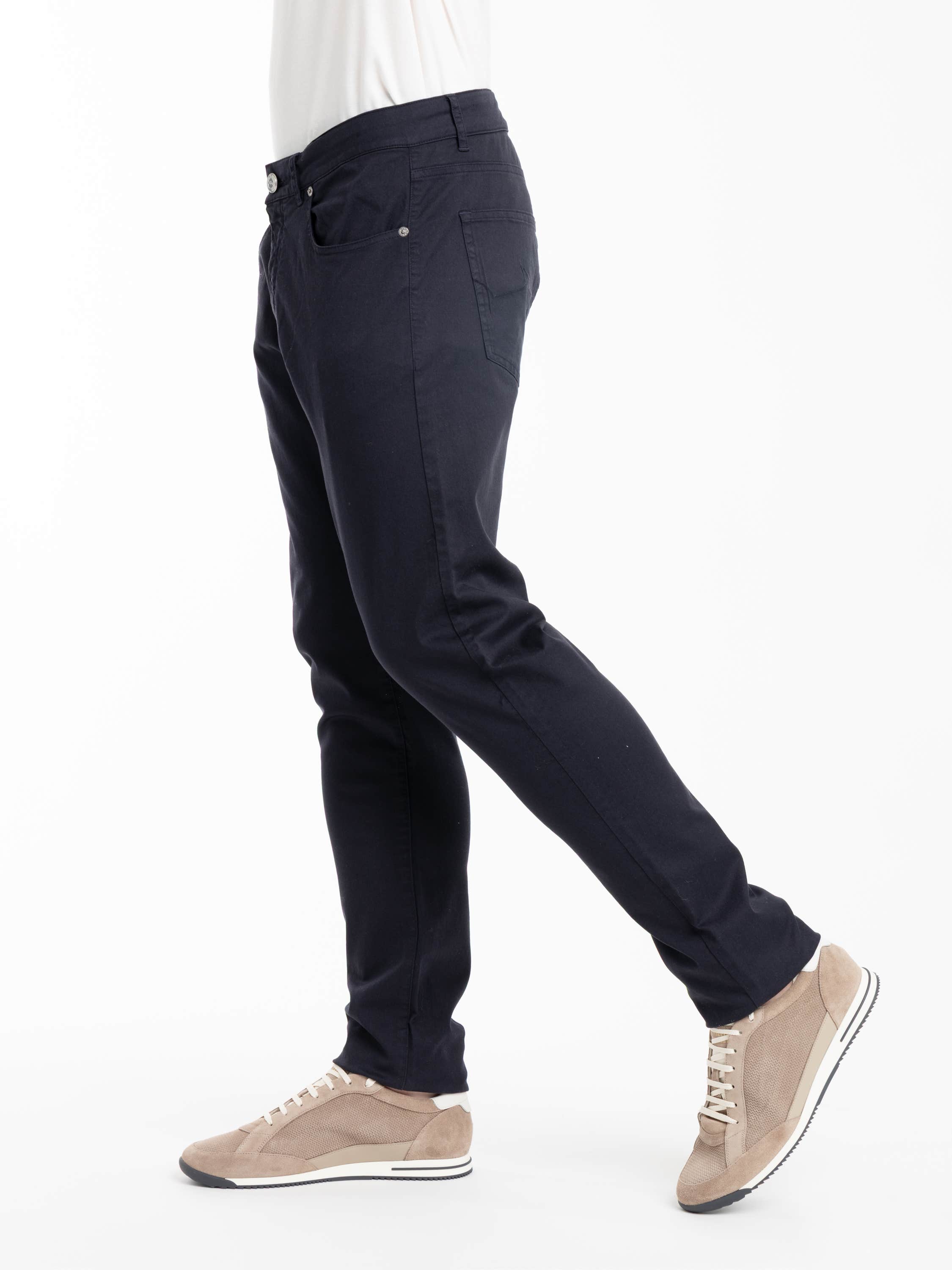 Navy Stretch Trousers