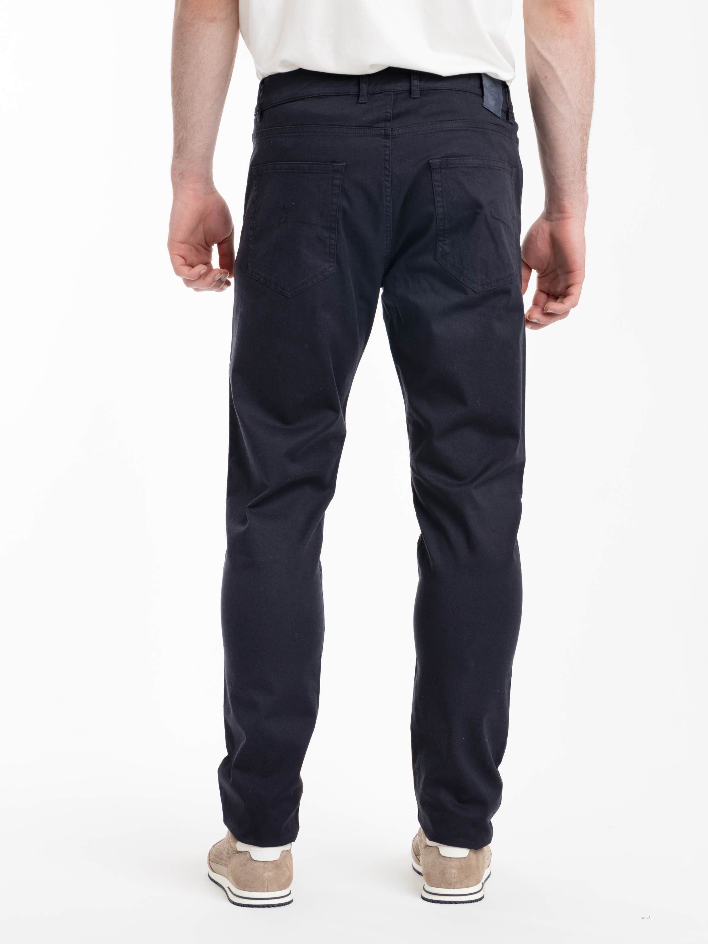 Navy Stretch Trousers