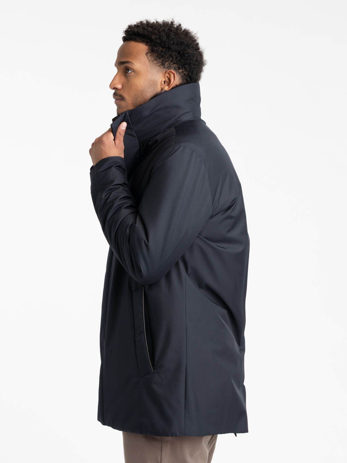 Navy Waterproof Stretch Parka