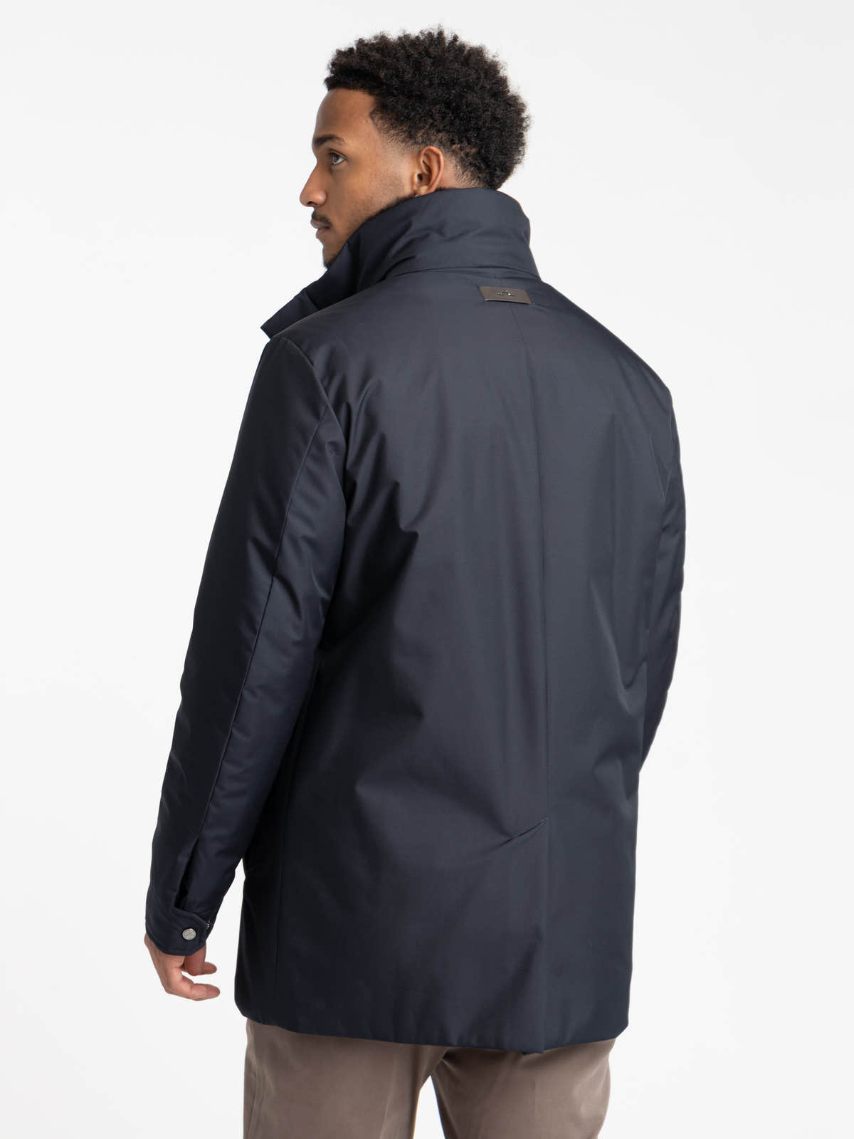 Navy Waterproof Stretch Parka