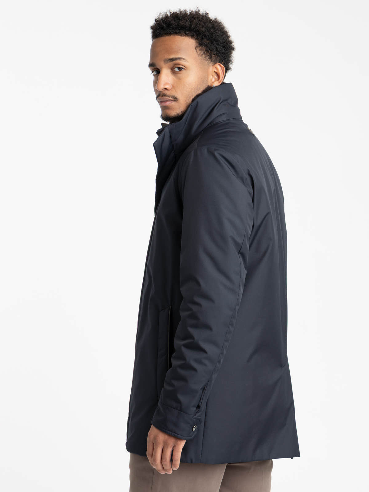 Navy Waterproof Stretch Parka