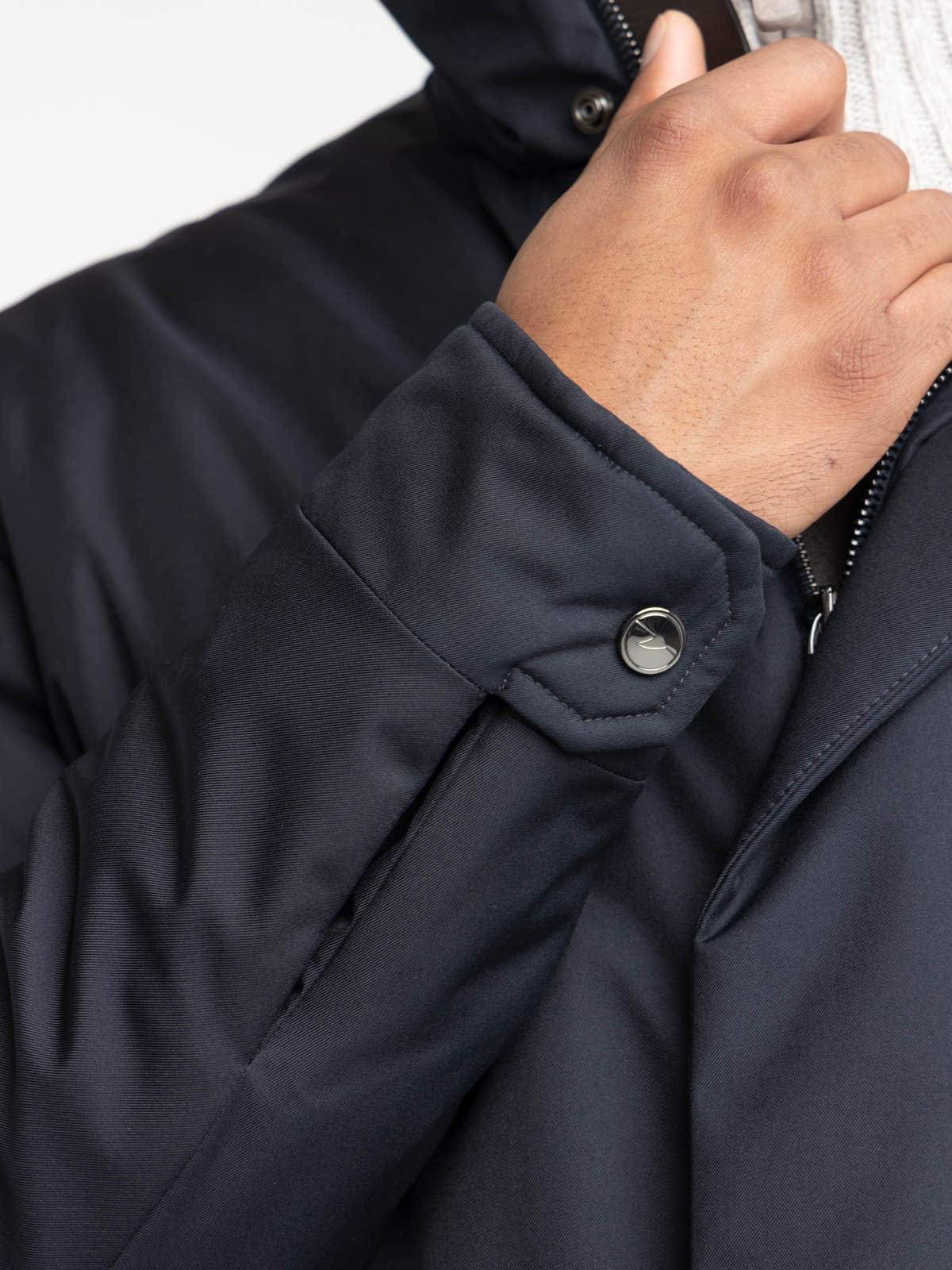Navy Waterproof Stretch Parka