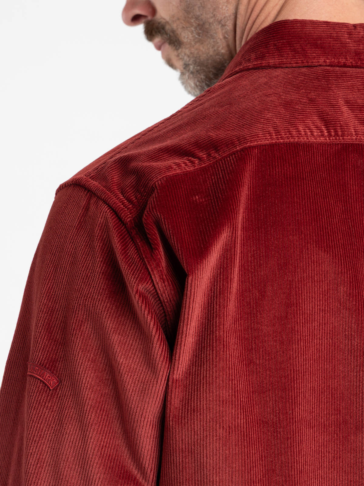 Red Corduroy Overshirt