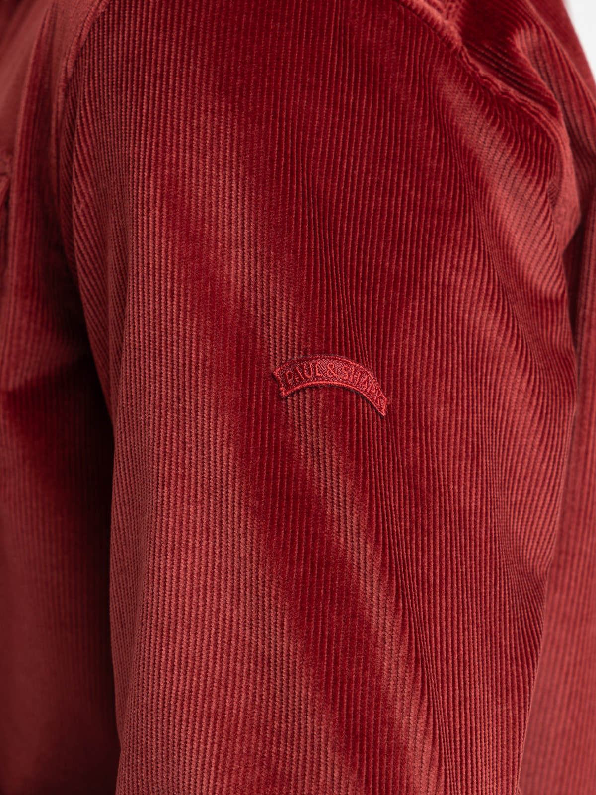 Red Corduroy Overshirt