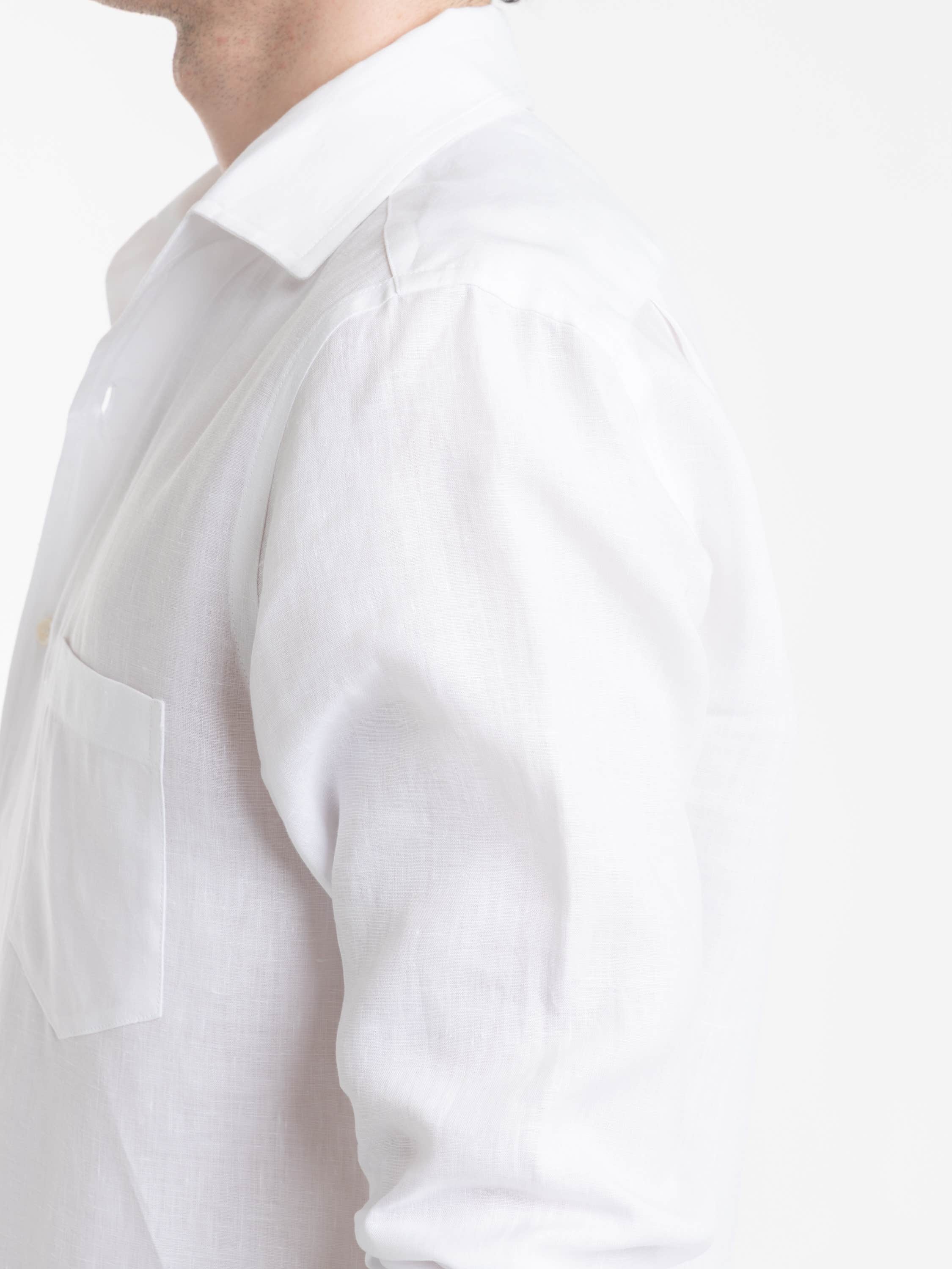 White Soffio Linen Shirt