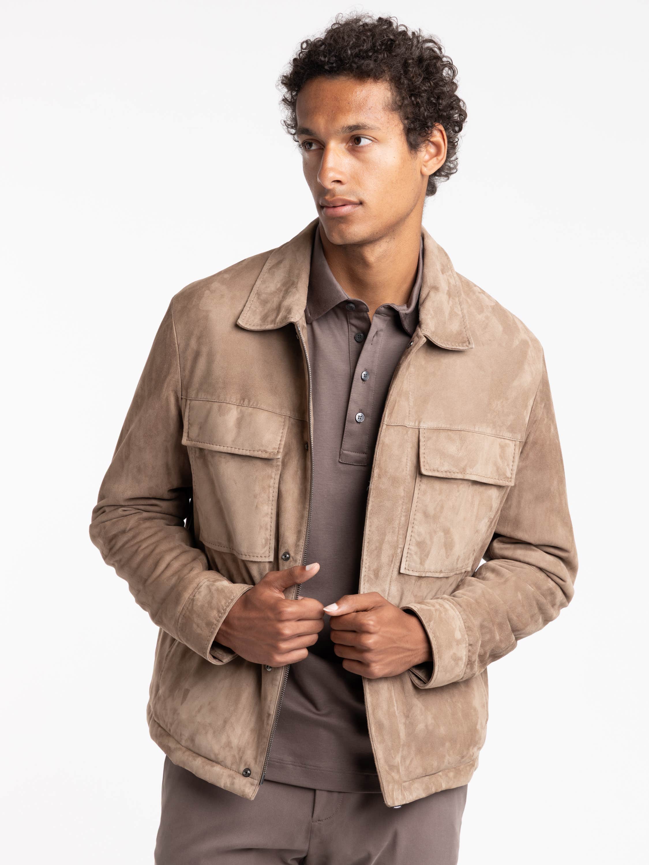 Brown Suede Aqualeather Jacket