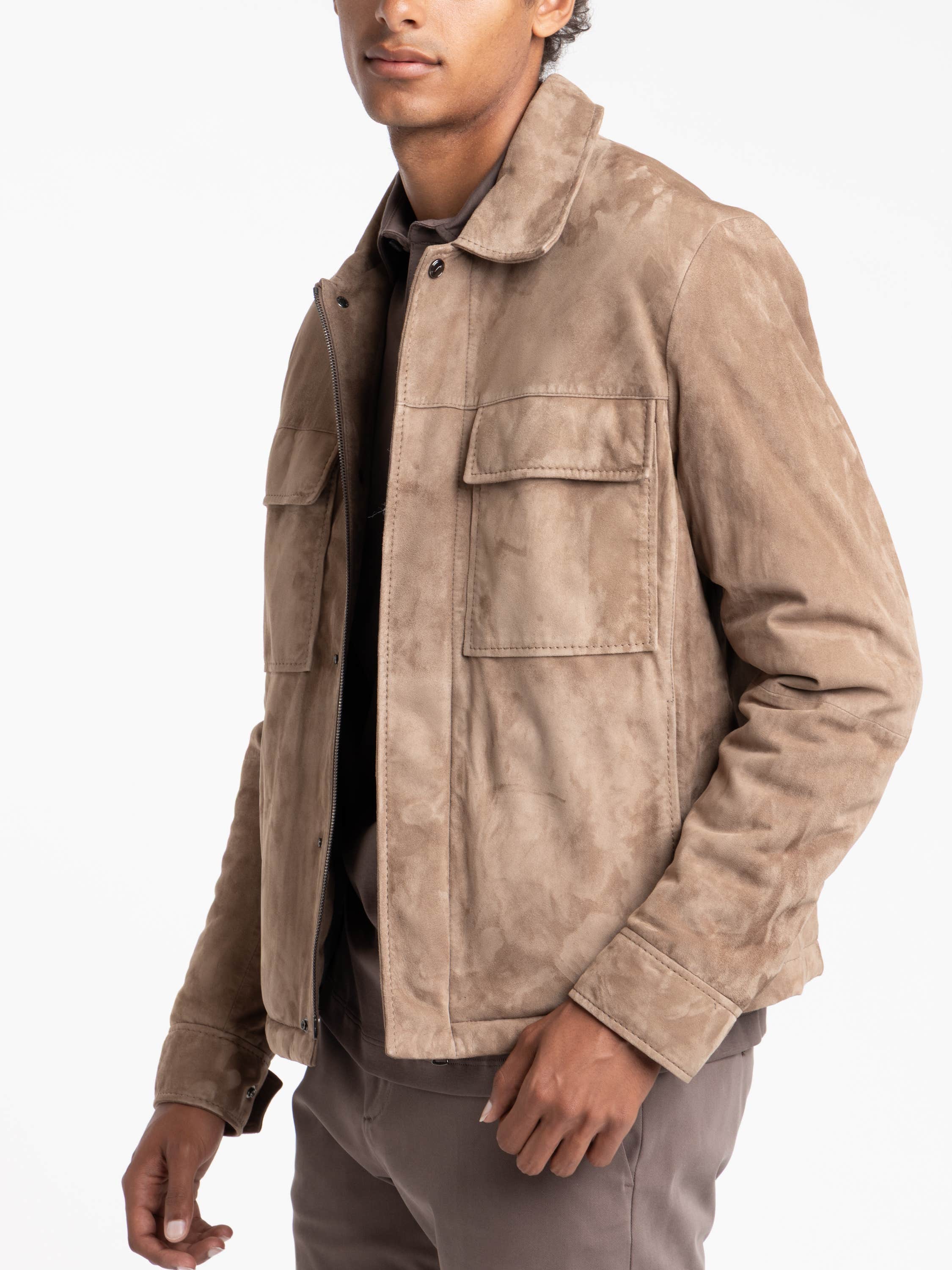 Brown Suede Aqualeather Jacket