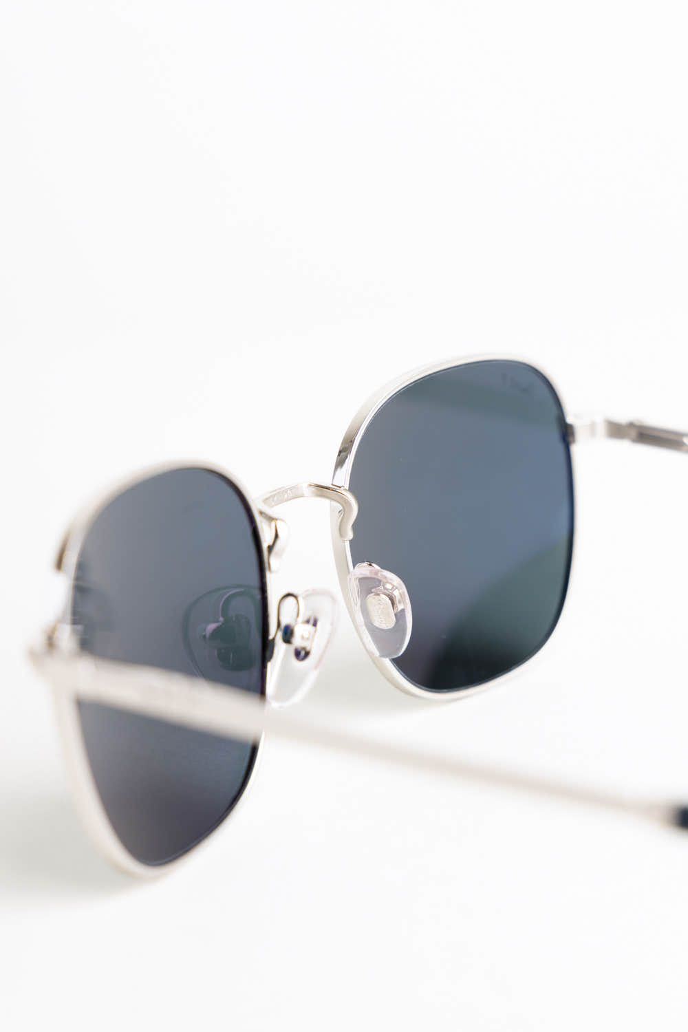 Silver/Dark Blue Polarized Sunglasses