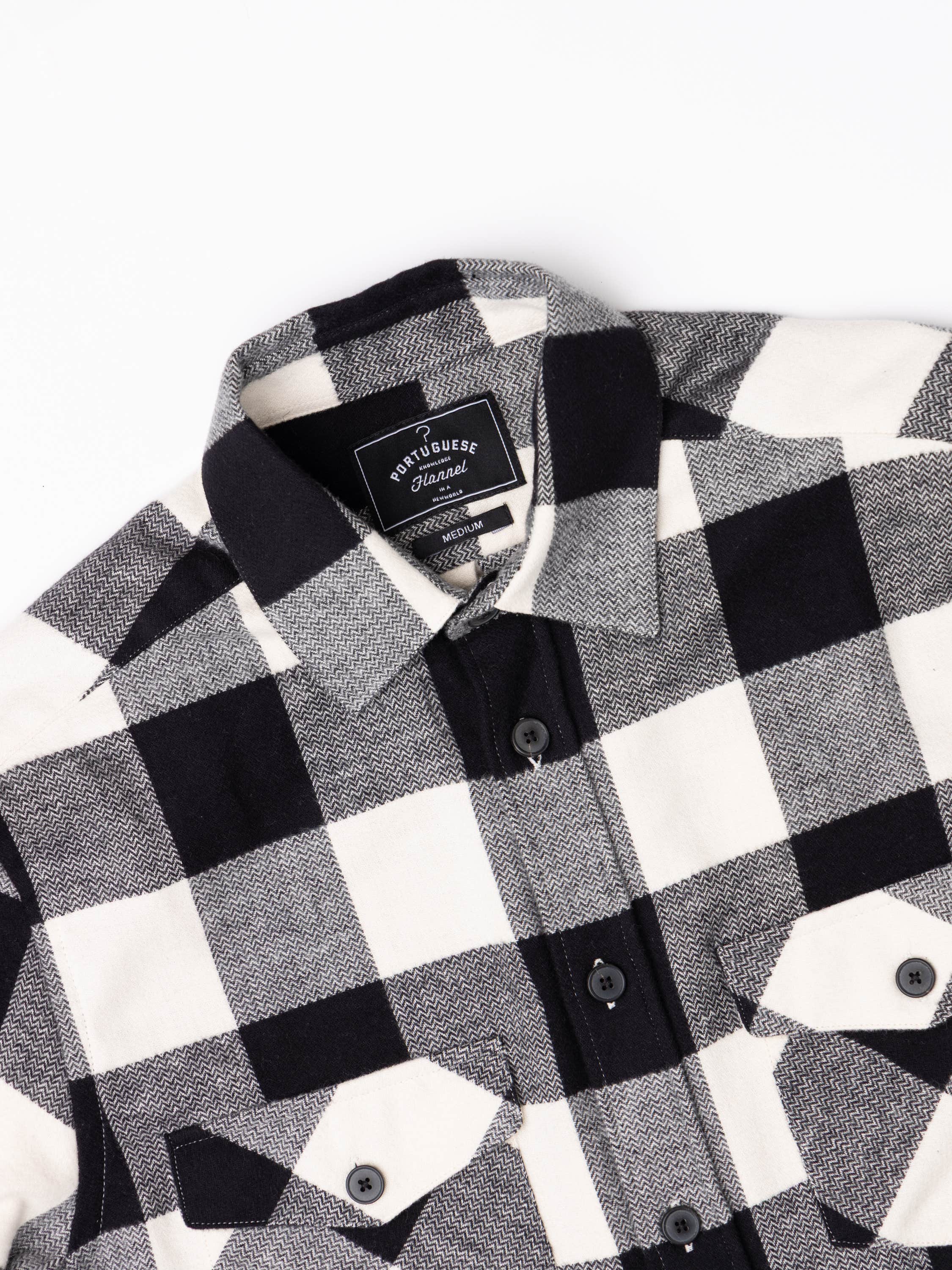 Buffalo Black-White Check Sport Shirt