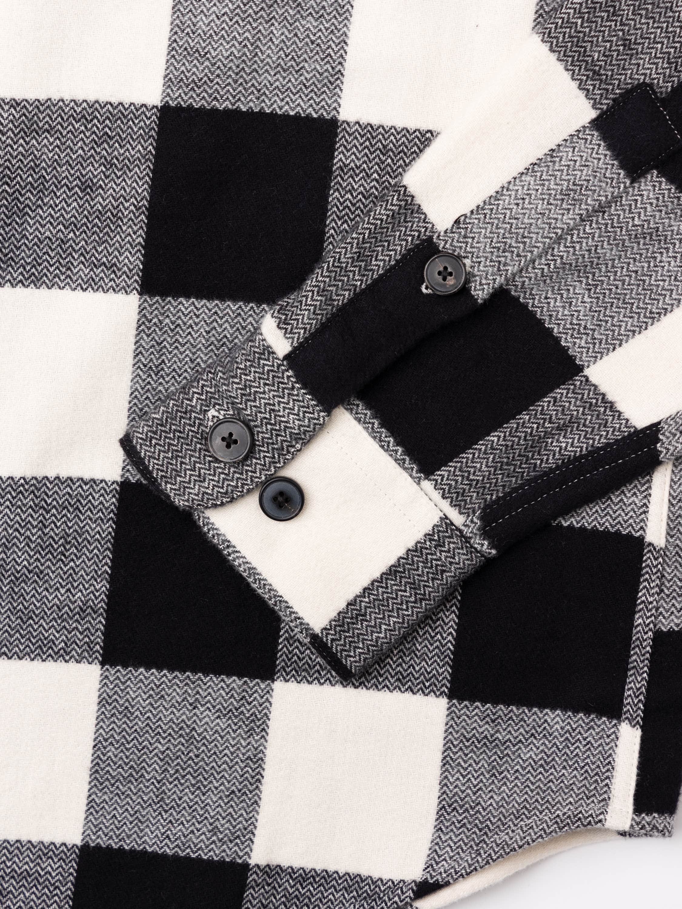 Buffalo Black-White Check Sport Shirt