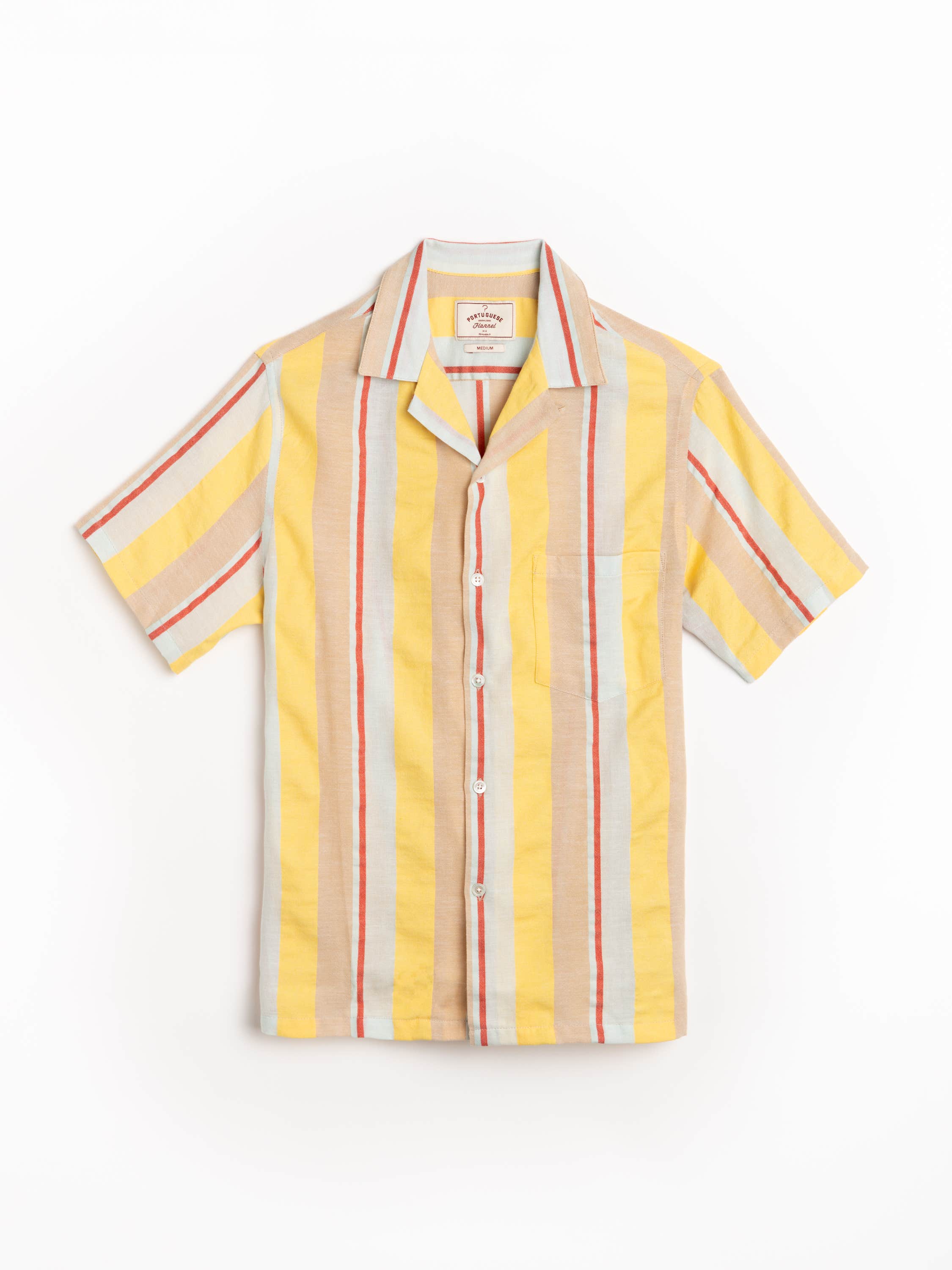 Boat Striped Camp Collar Shirt