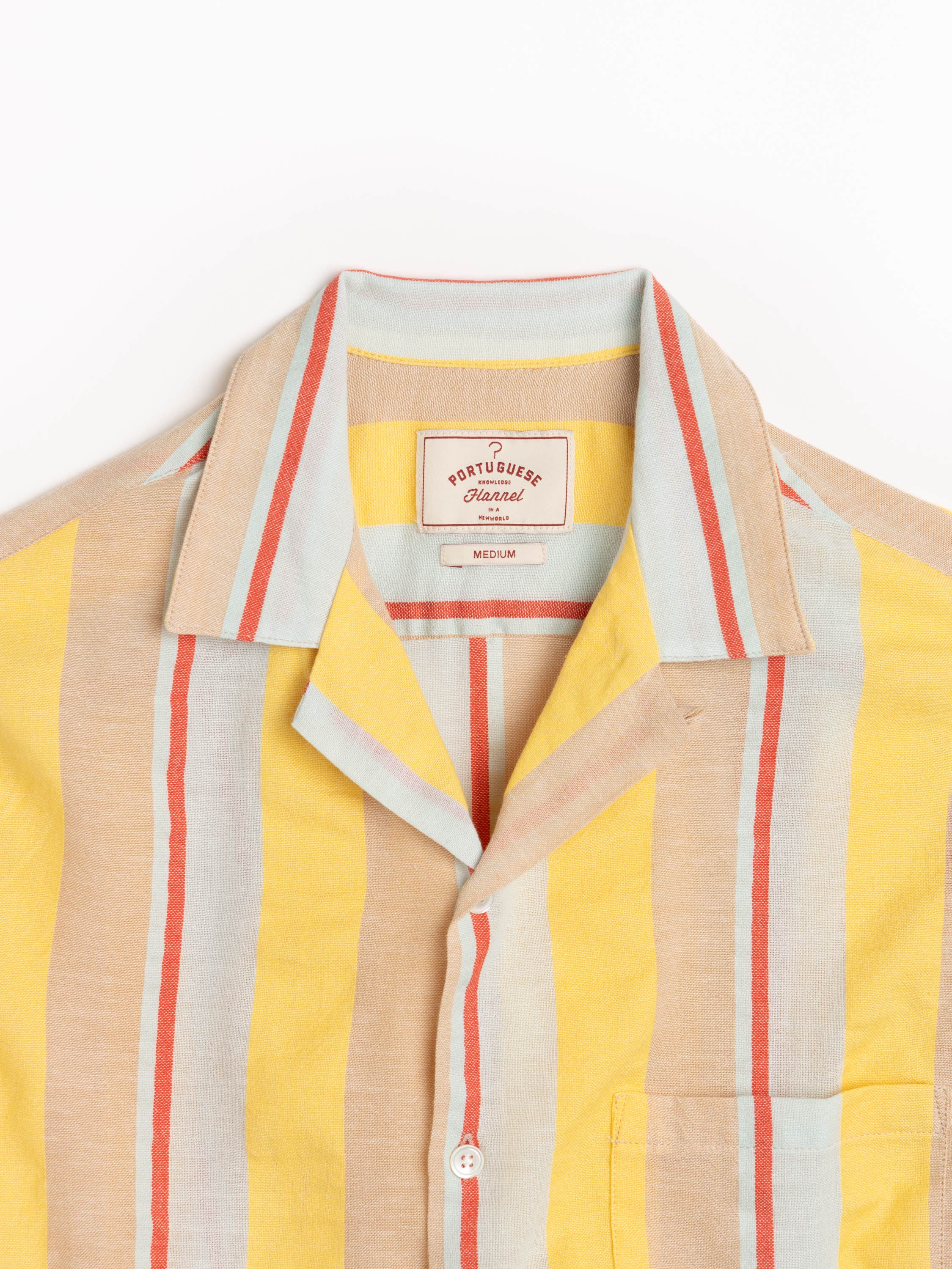 Boat Striped Camp Collar Shirt