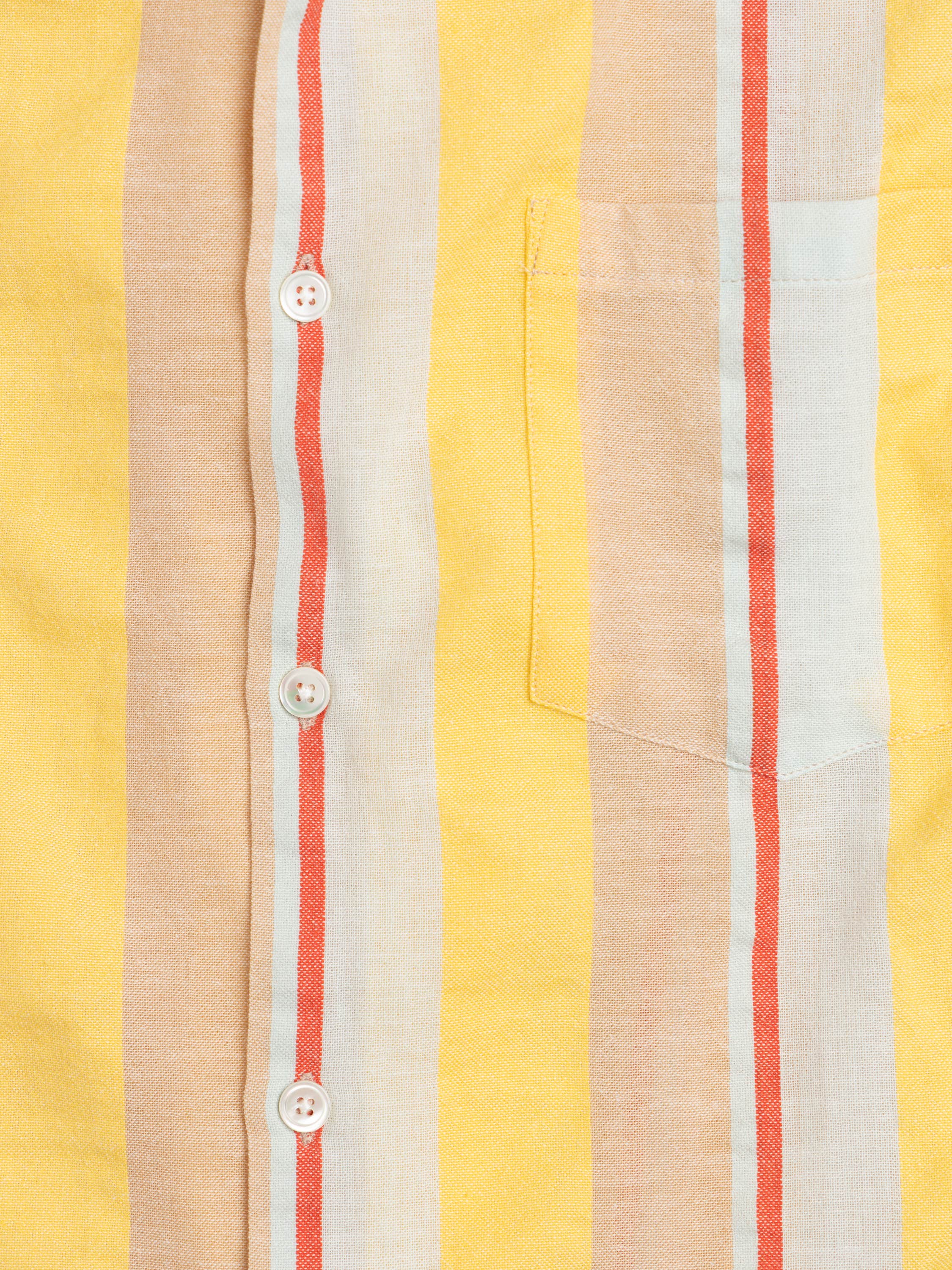 Boat Striped Camp Collar Shirt