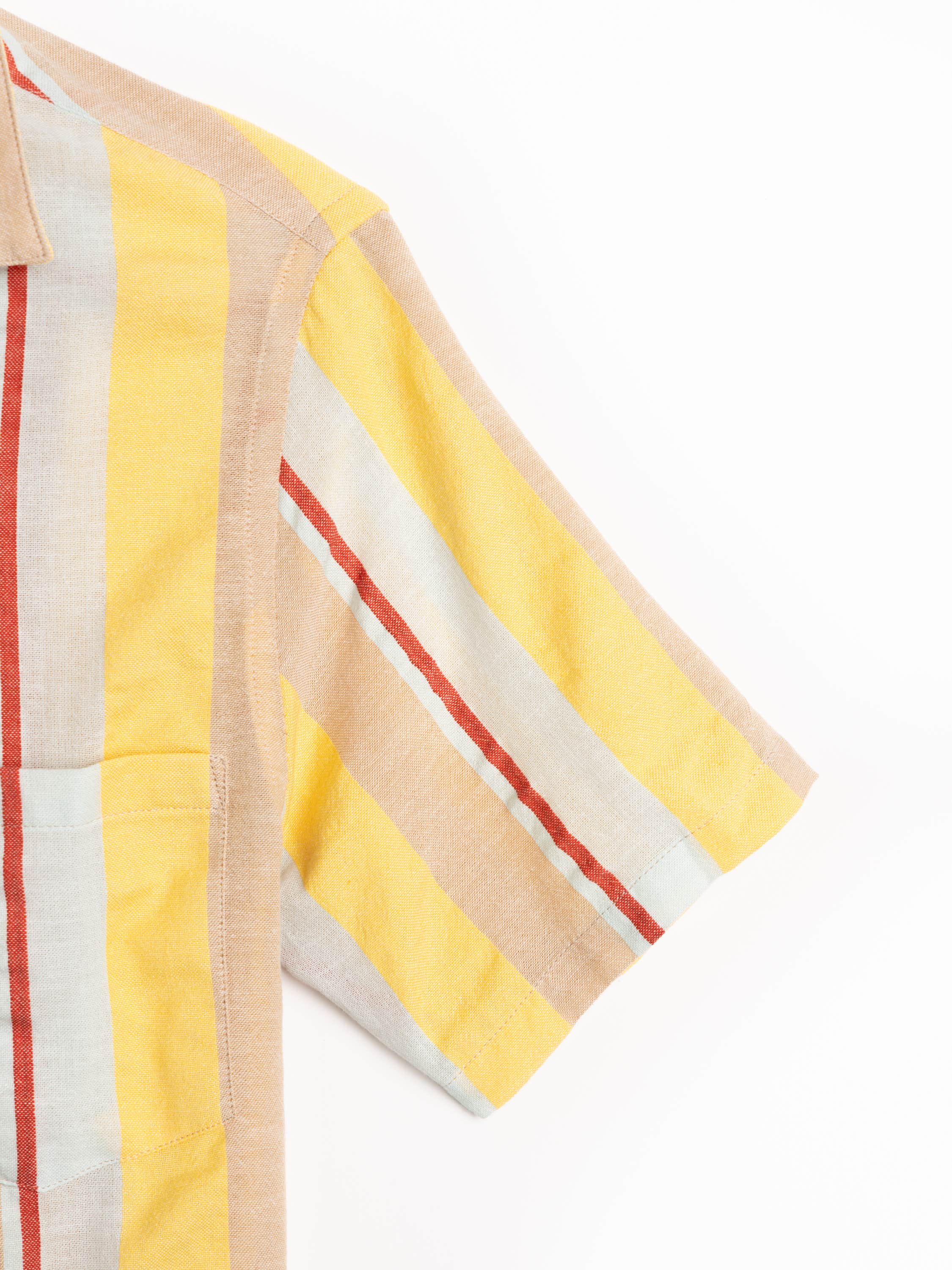 Boat Striped Camp Collar Shirt