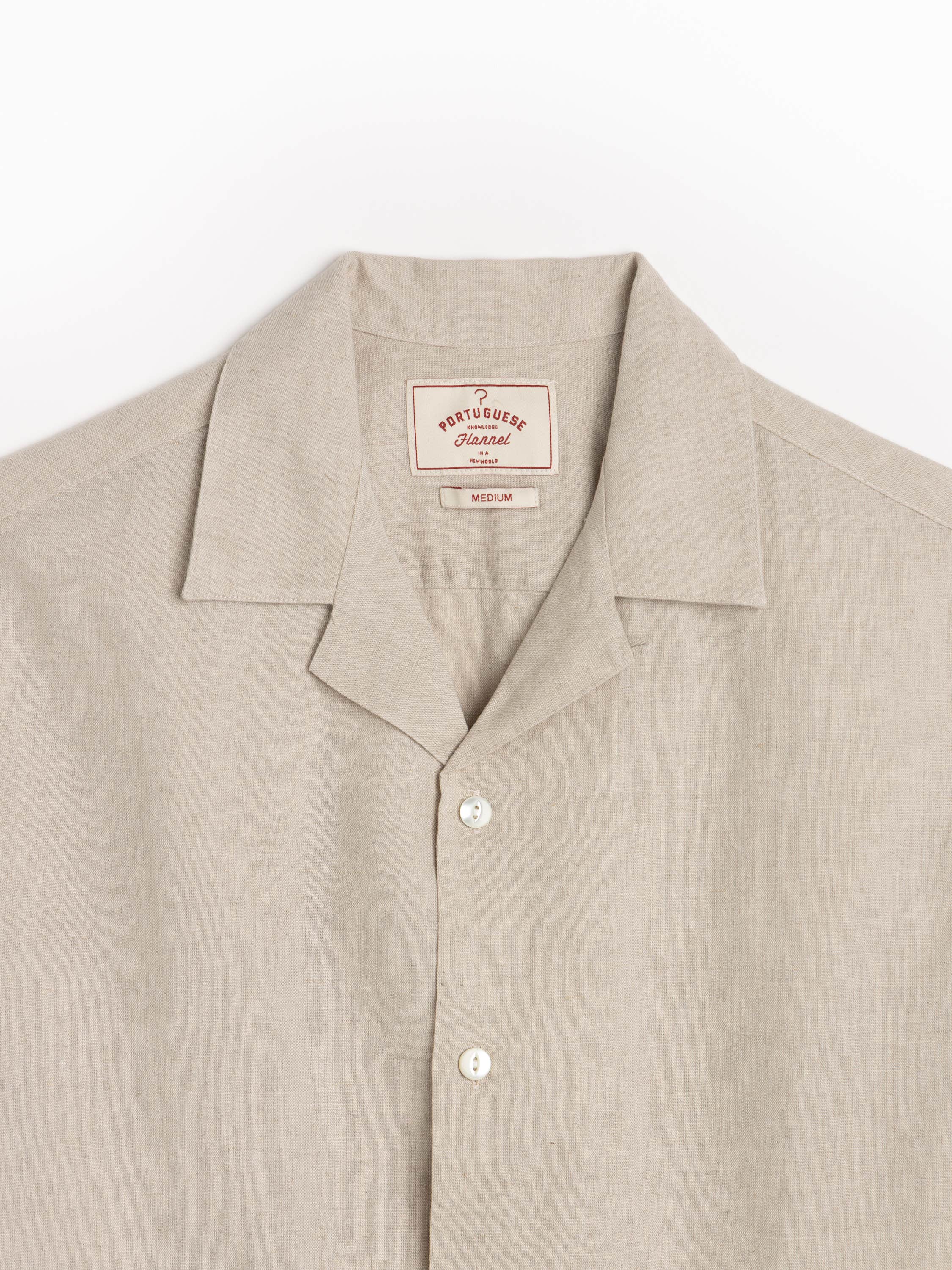 Branch Embroidery Camp Collar Shirt