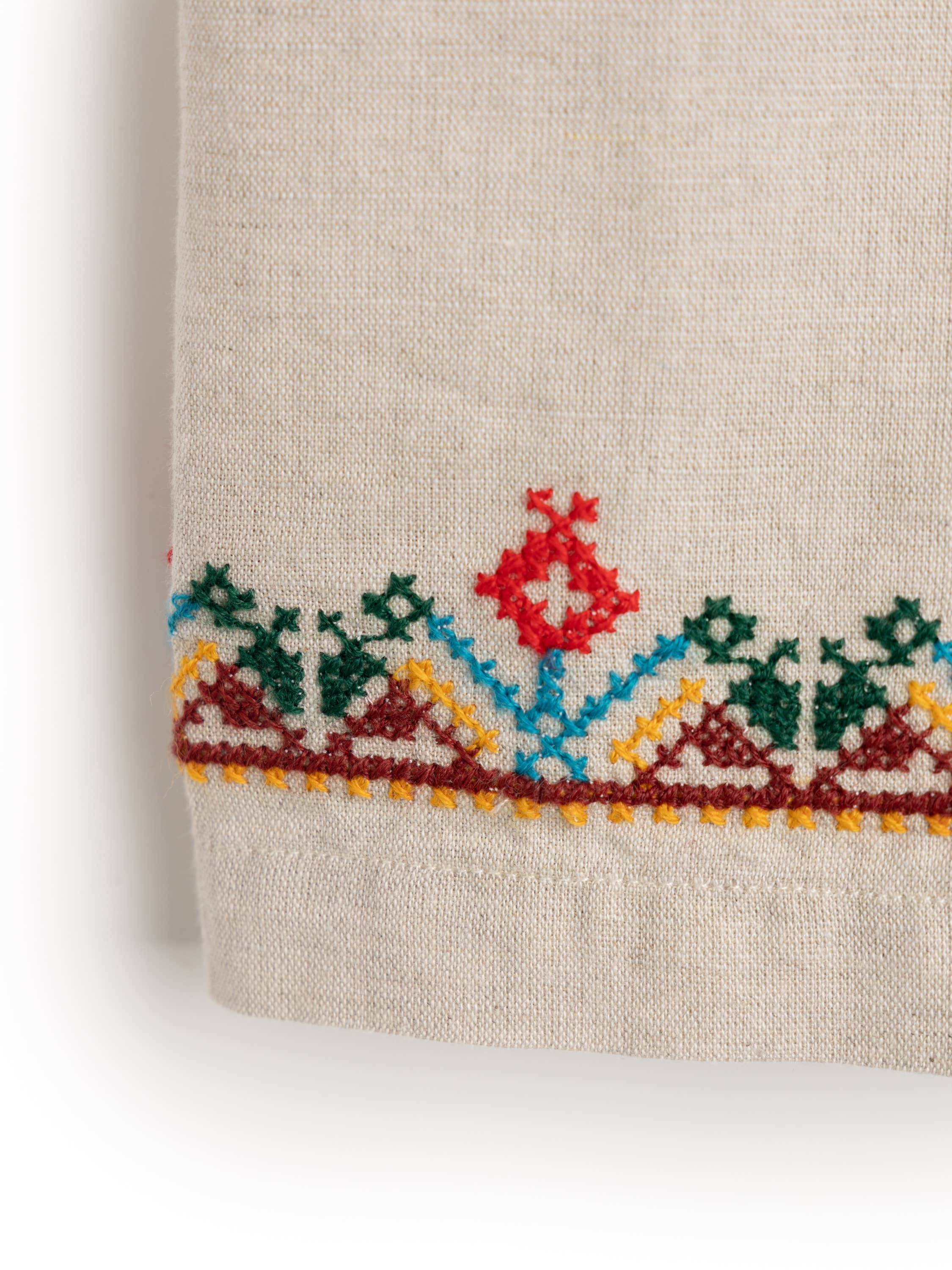Folclore Embroidery Camp Collar Shirt