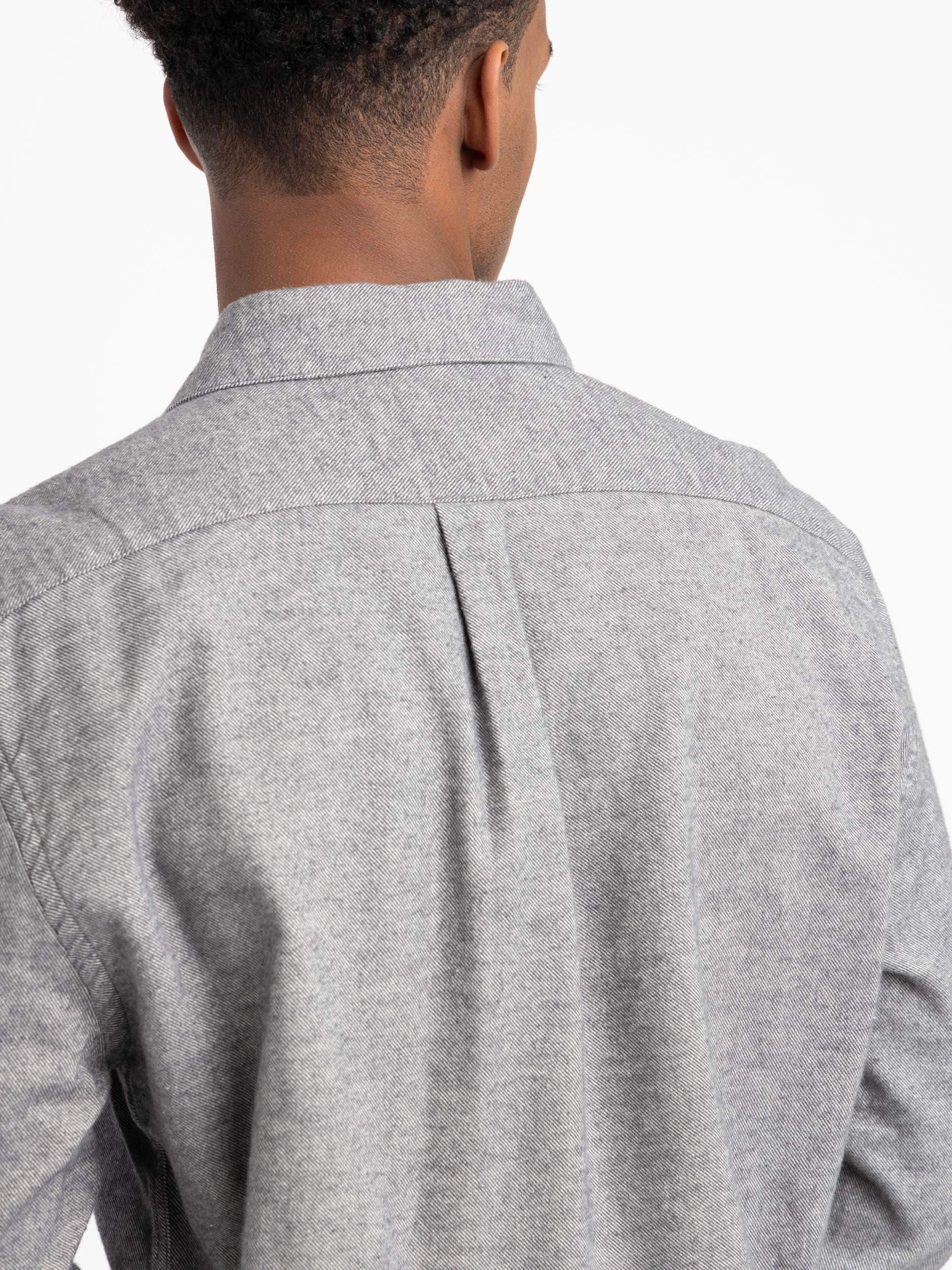 Light Grey Teca Flannel Shirt