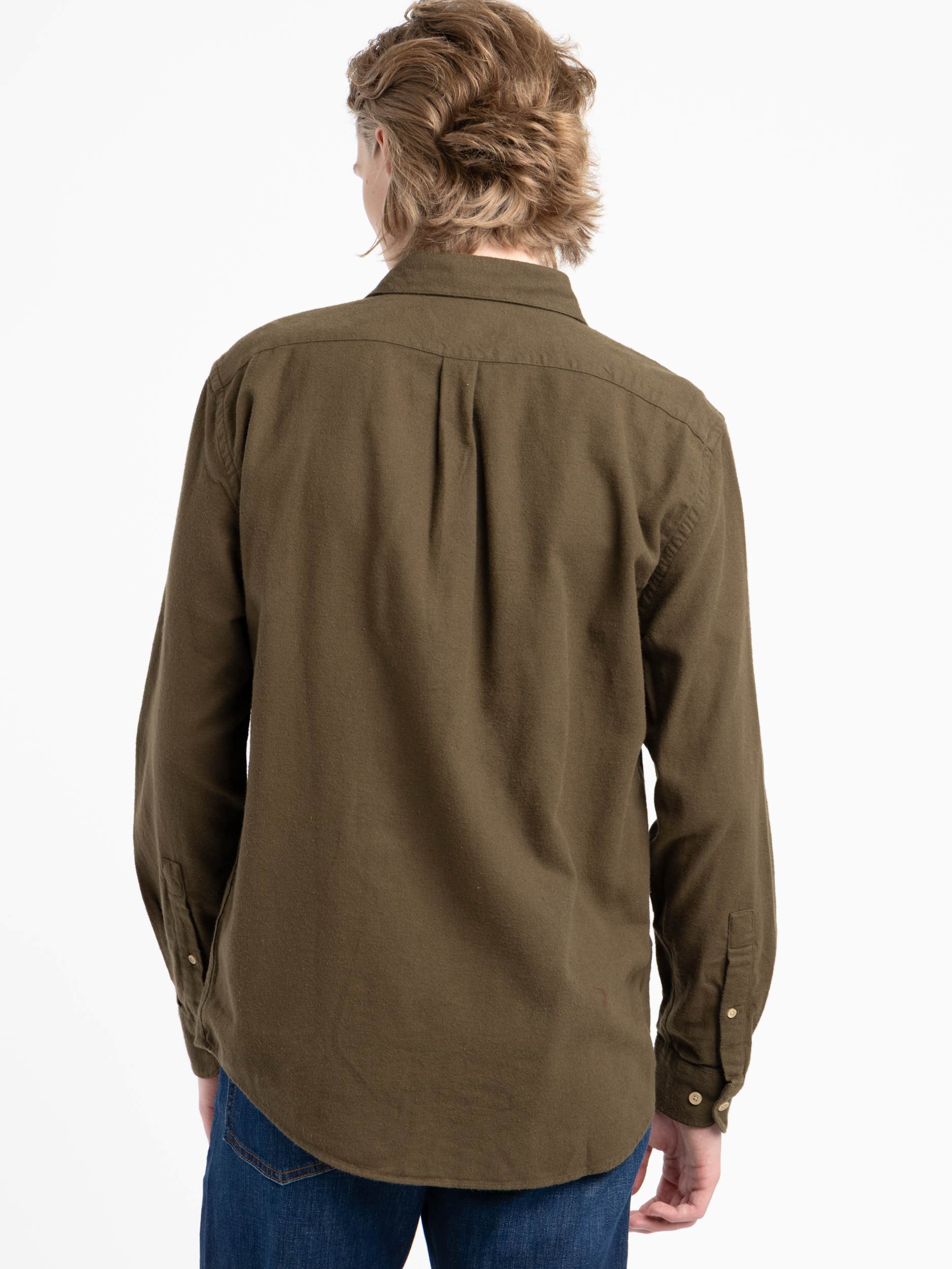 Olive Green Teca Flannel Shirt – The Helm Clothing