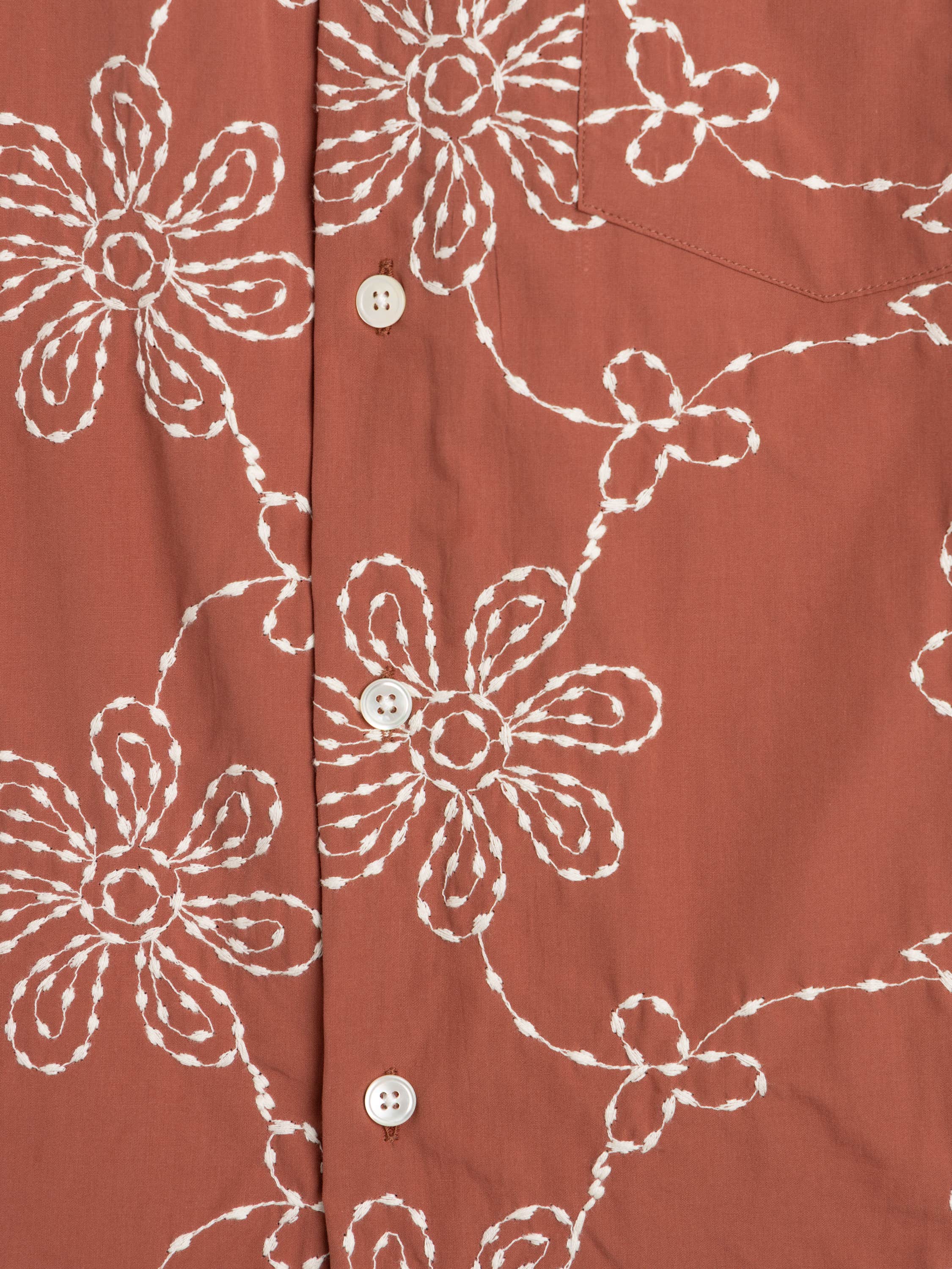 Terracotta Compota Camp Collar Shirt