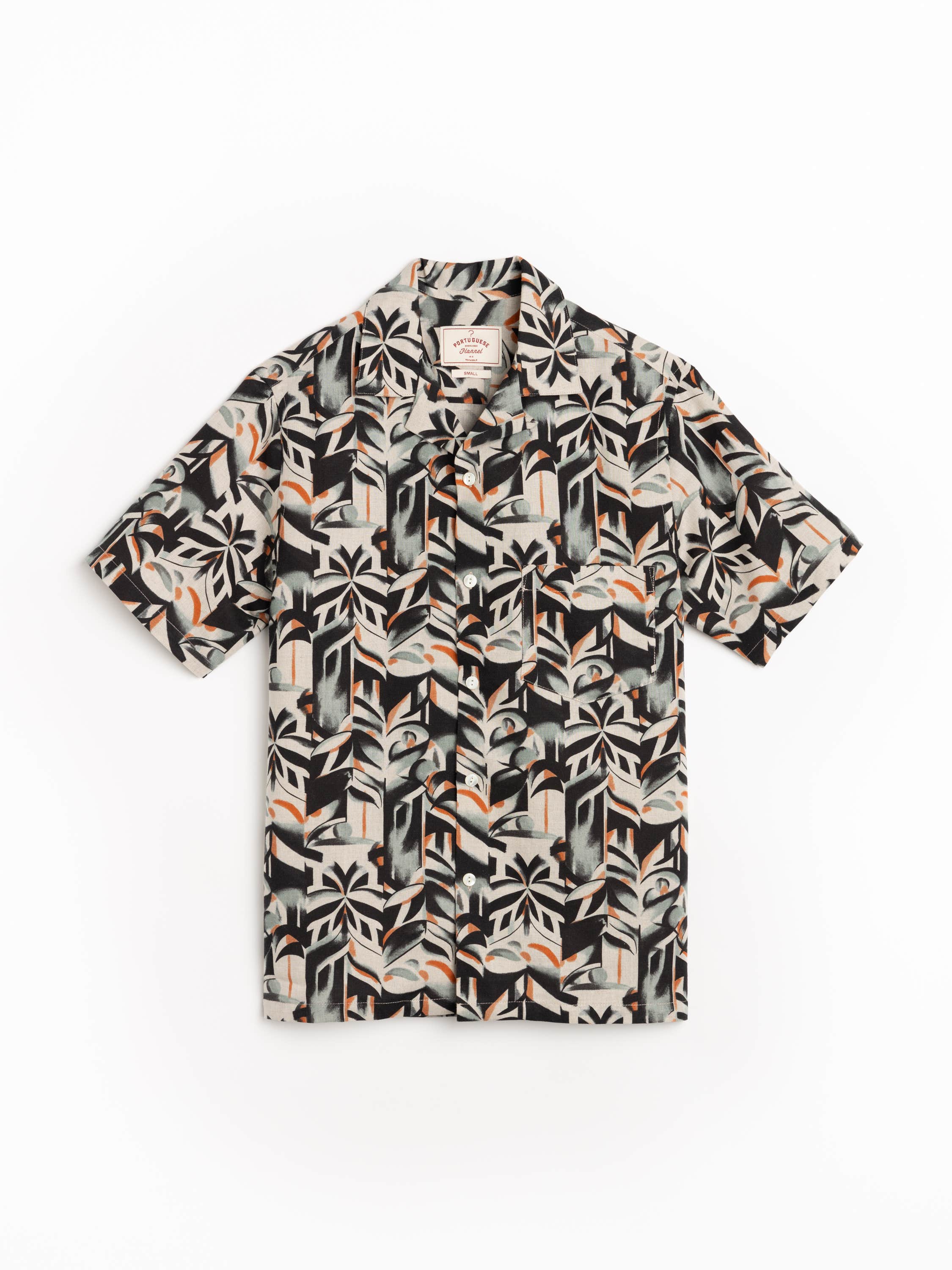 Viva Linen-Cotton Camp Collar Shirt