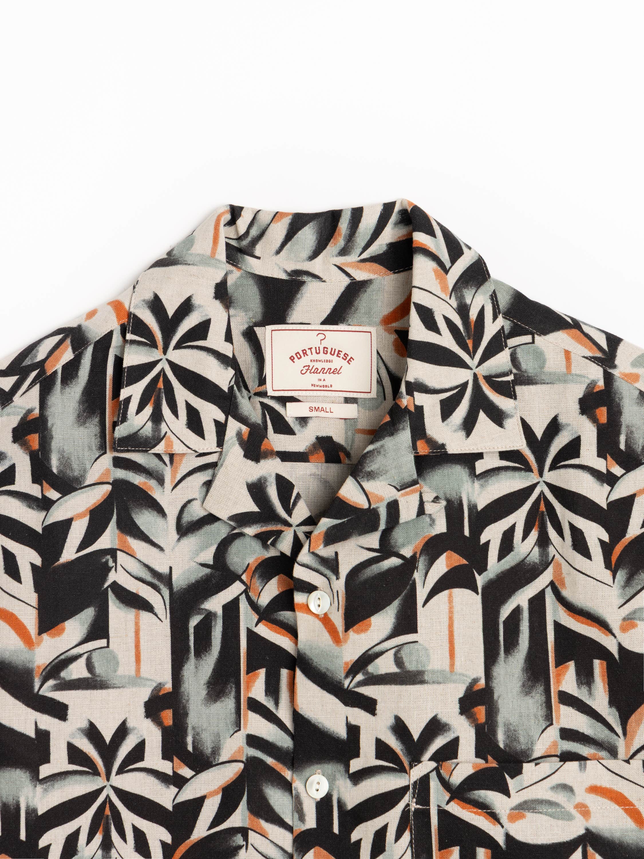 Viva Linen-Cotton Camp Collar Shirt