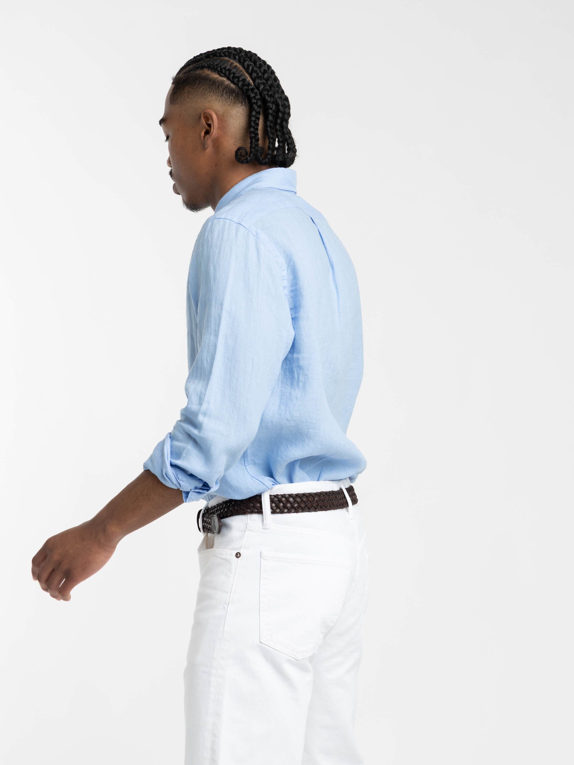 Blue Classic Lightweight Linen Shirt