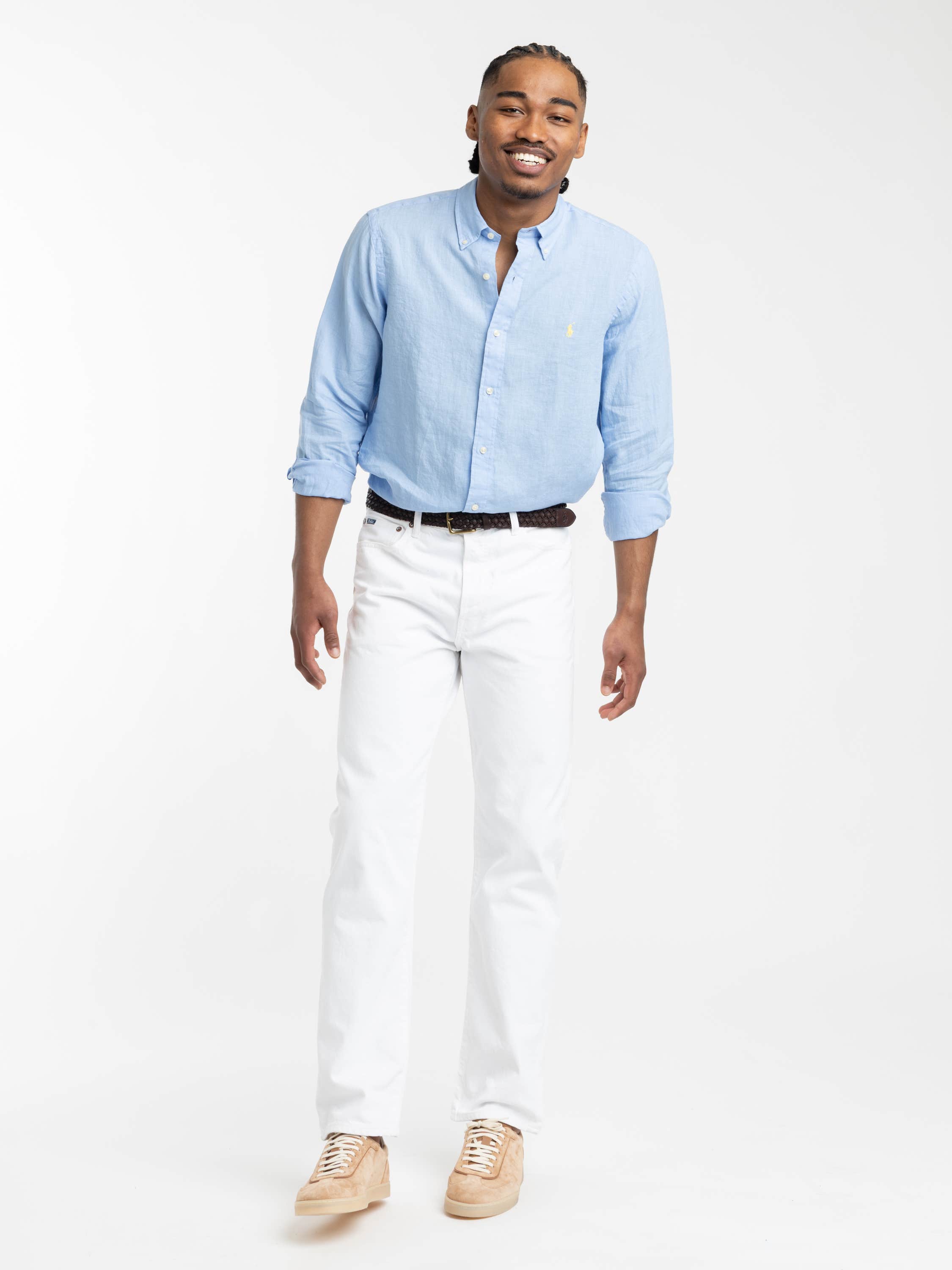Blue Classic Lightweight Linen Shirt