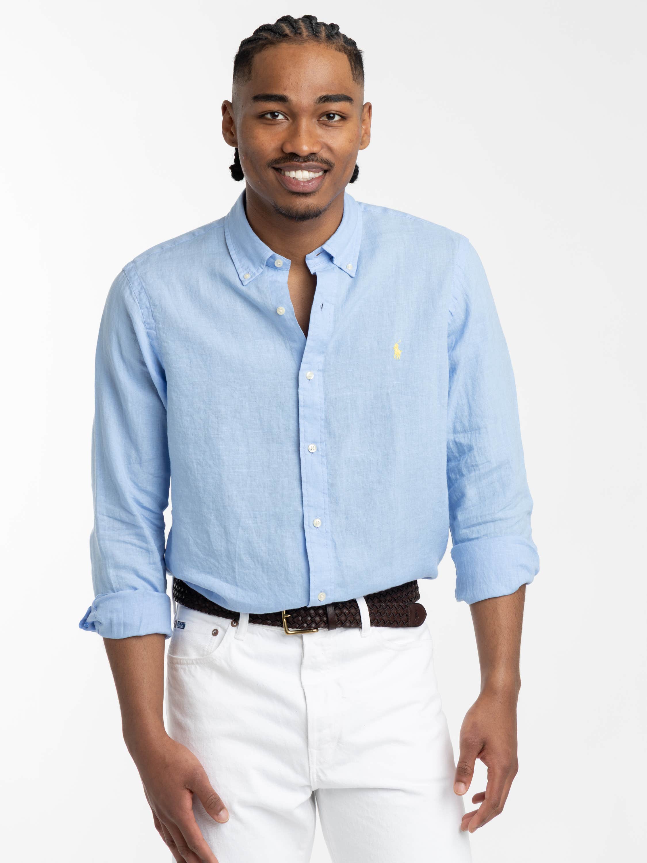 Blue Classic Lightweight Linen Shirt
