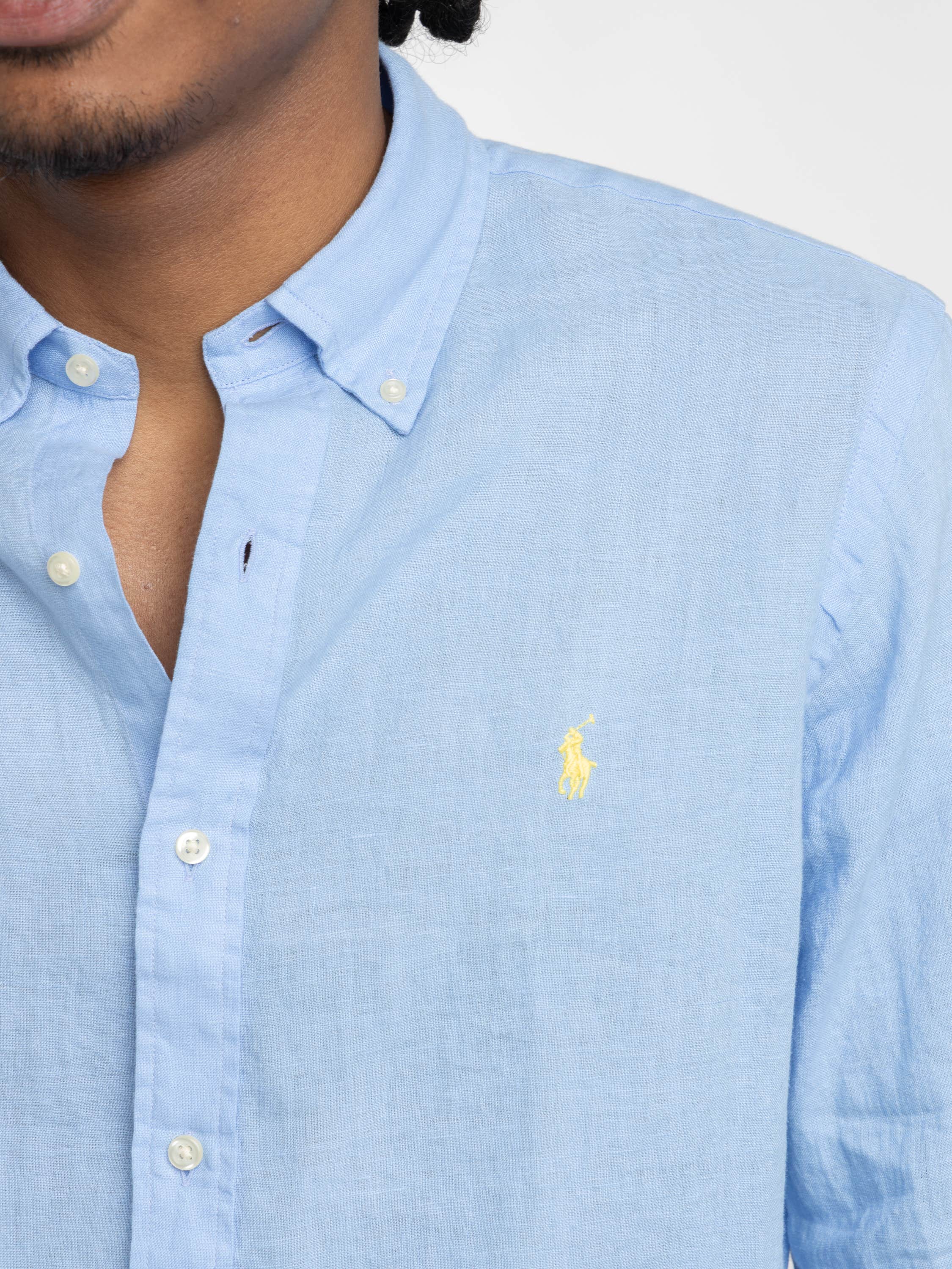 Blue Classic Lightweight Linen Shirt