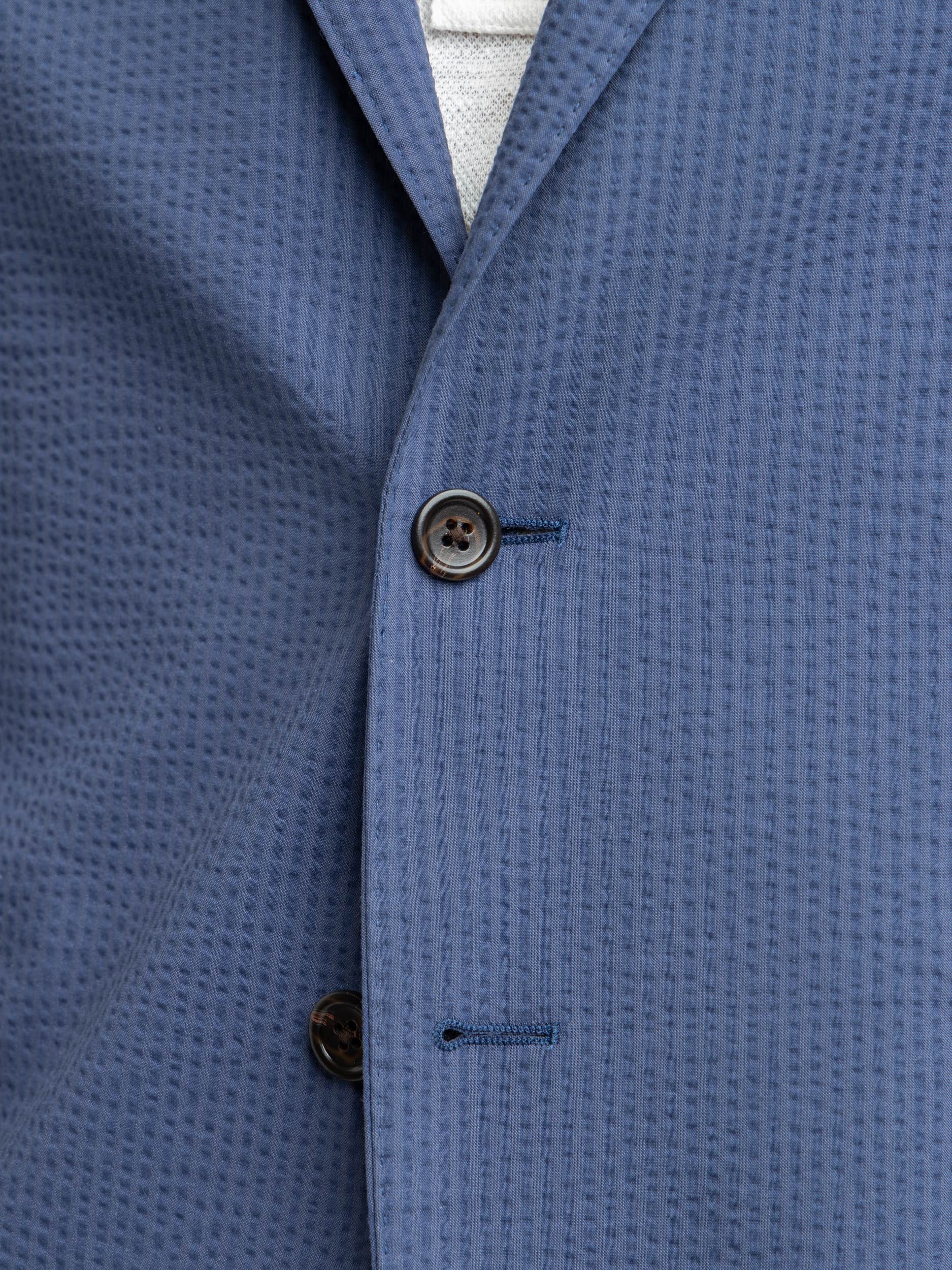 Blue Polo Soft Tailored Seersucker Sport Coat