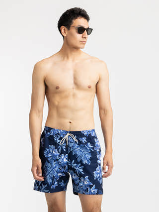 Polo Ralph Lauren Blue Tropical Traveler Classic Swim Trunk