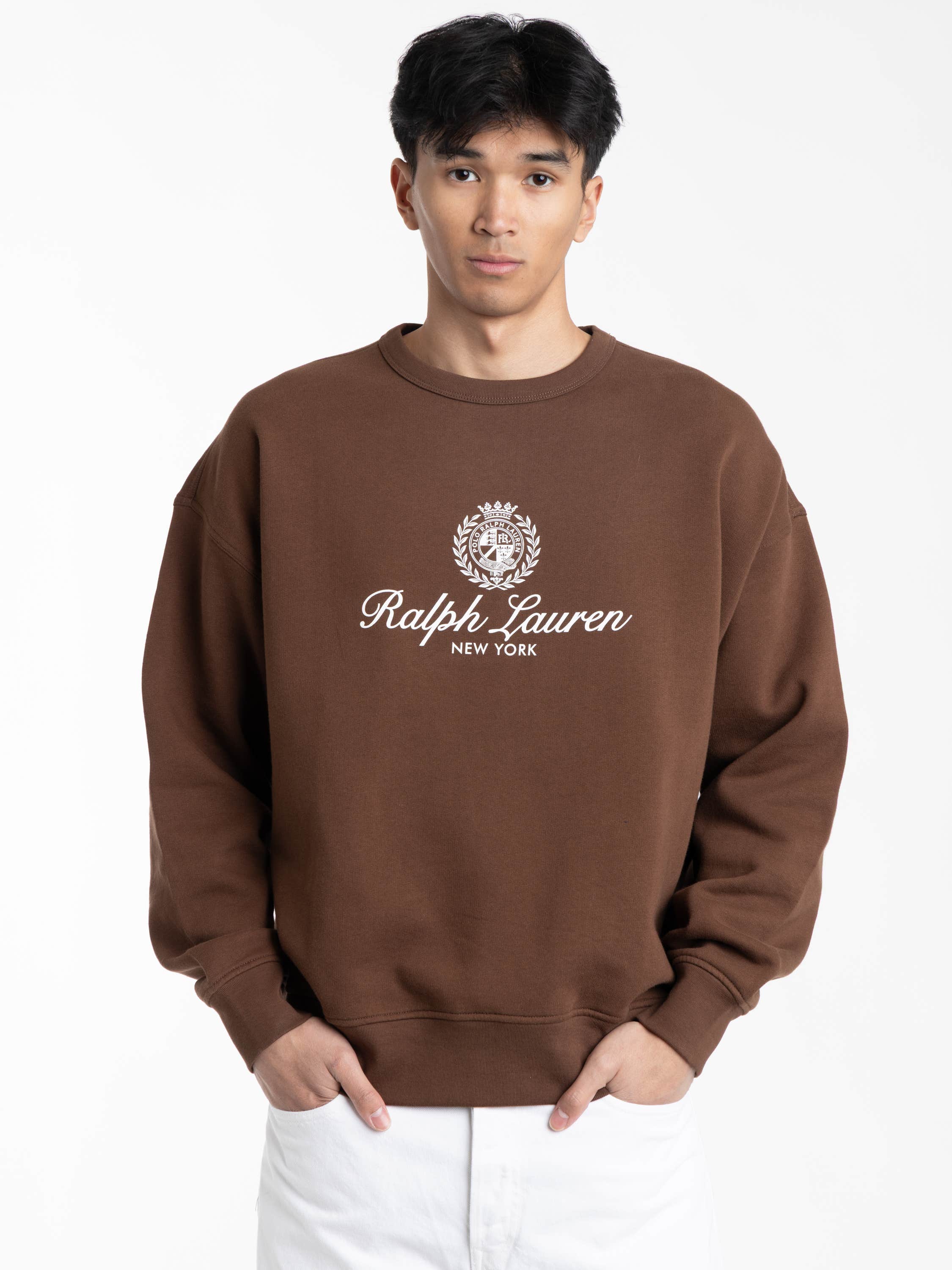 Branch Brown Relaxed Fit Fleece Graphic Sweatshirt