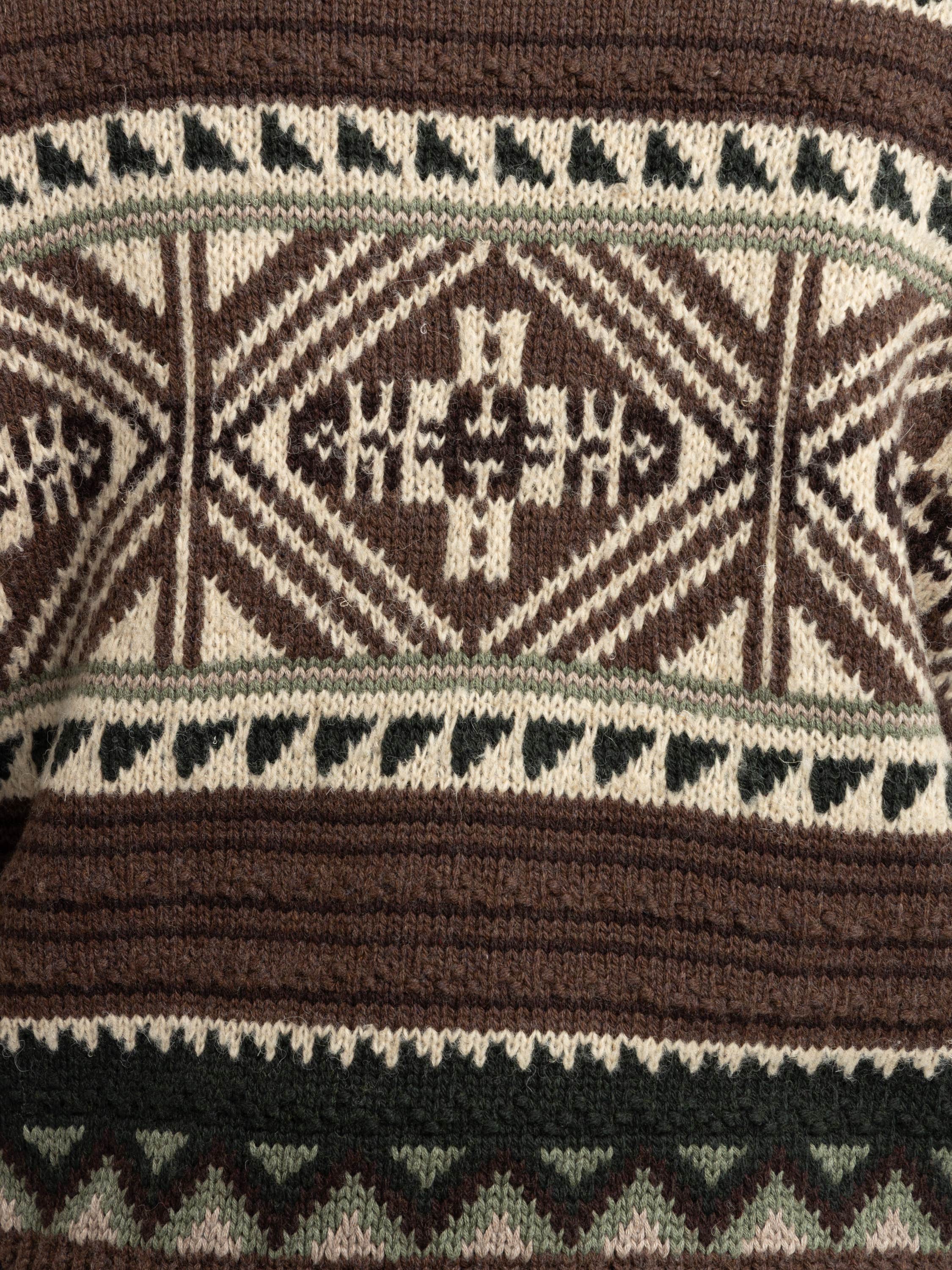 Geometric Cotton-Blend Sweater