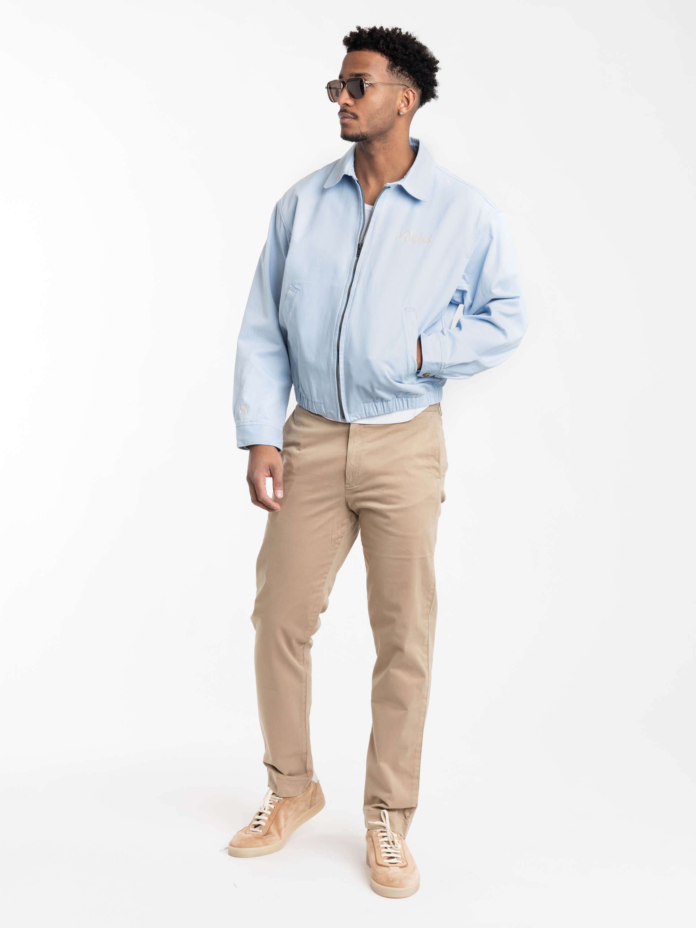 Khaki Hill Jarrett Slim Fit Sateen Pant