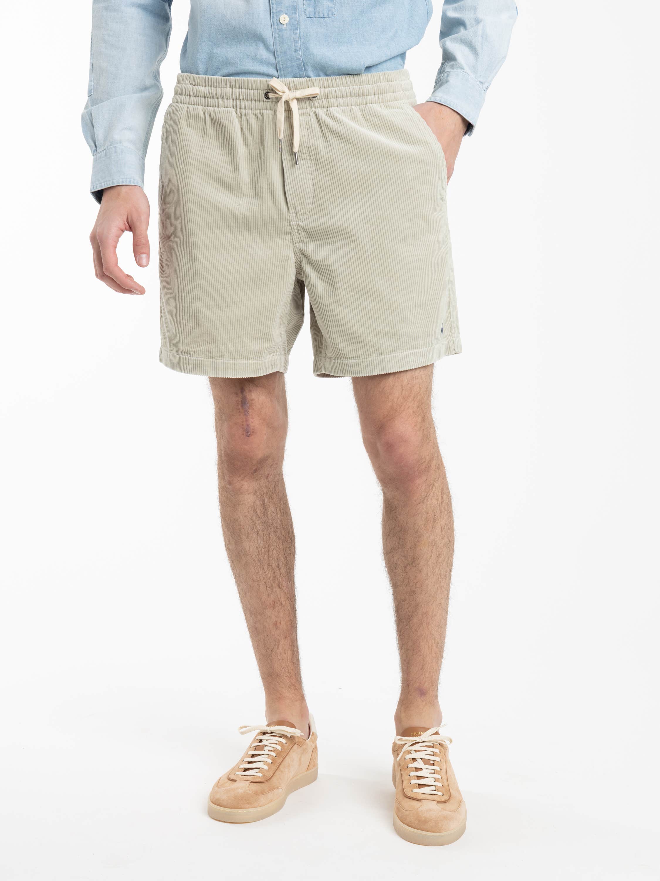 Khaki Stone Prepster Corduroy Shorts