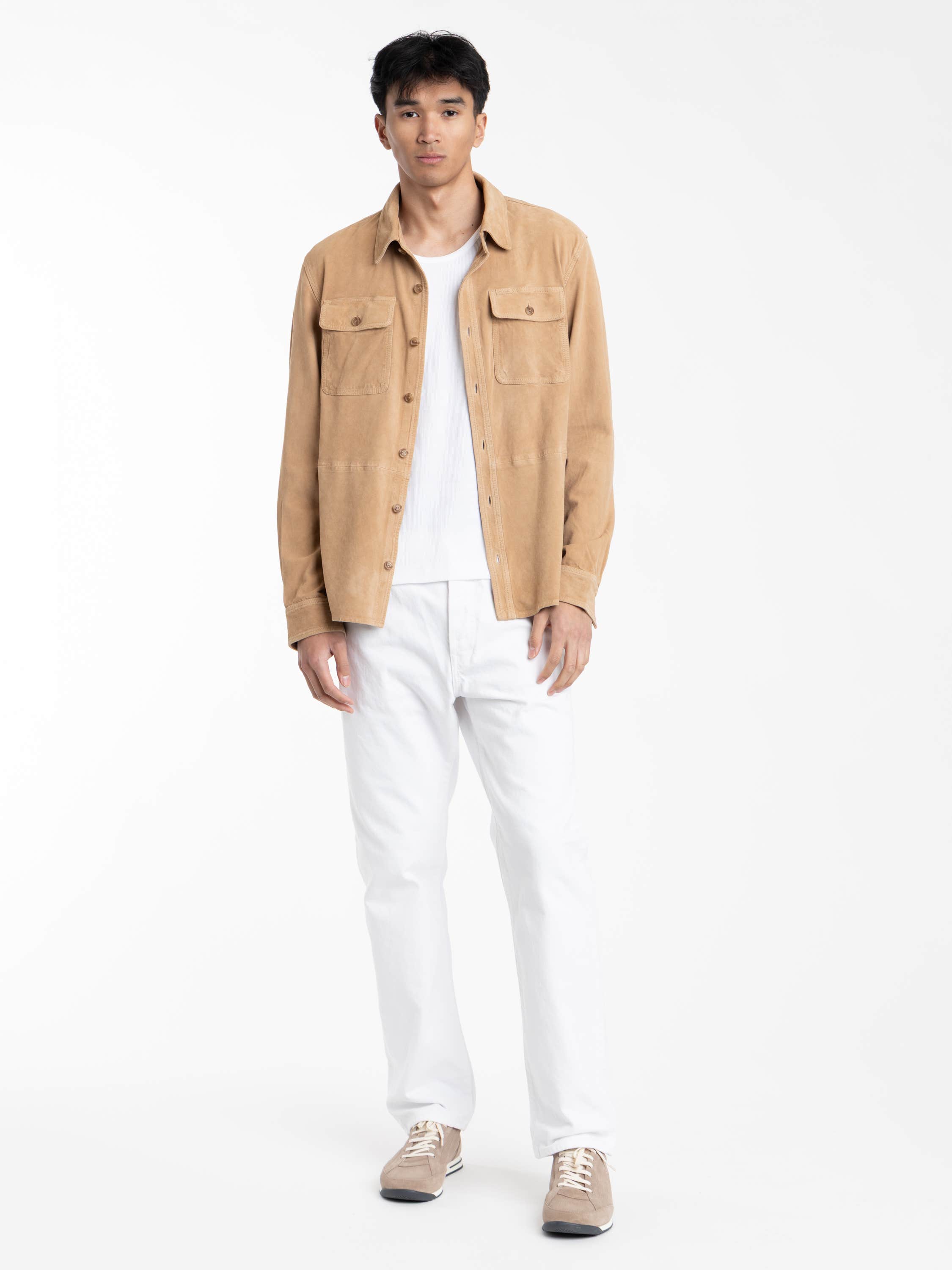 Suede Leather Jacket Blouson