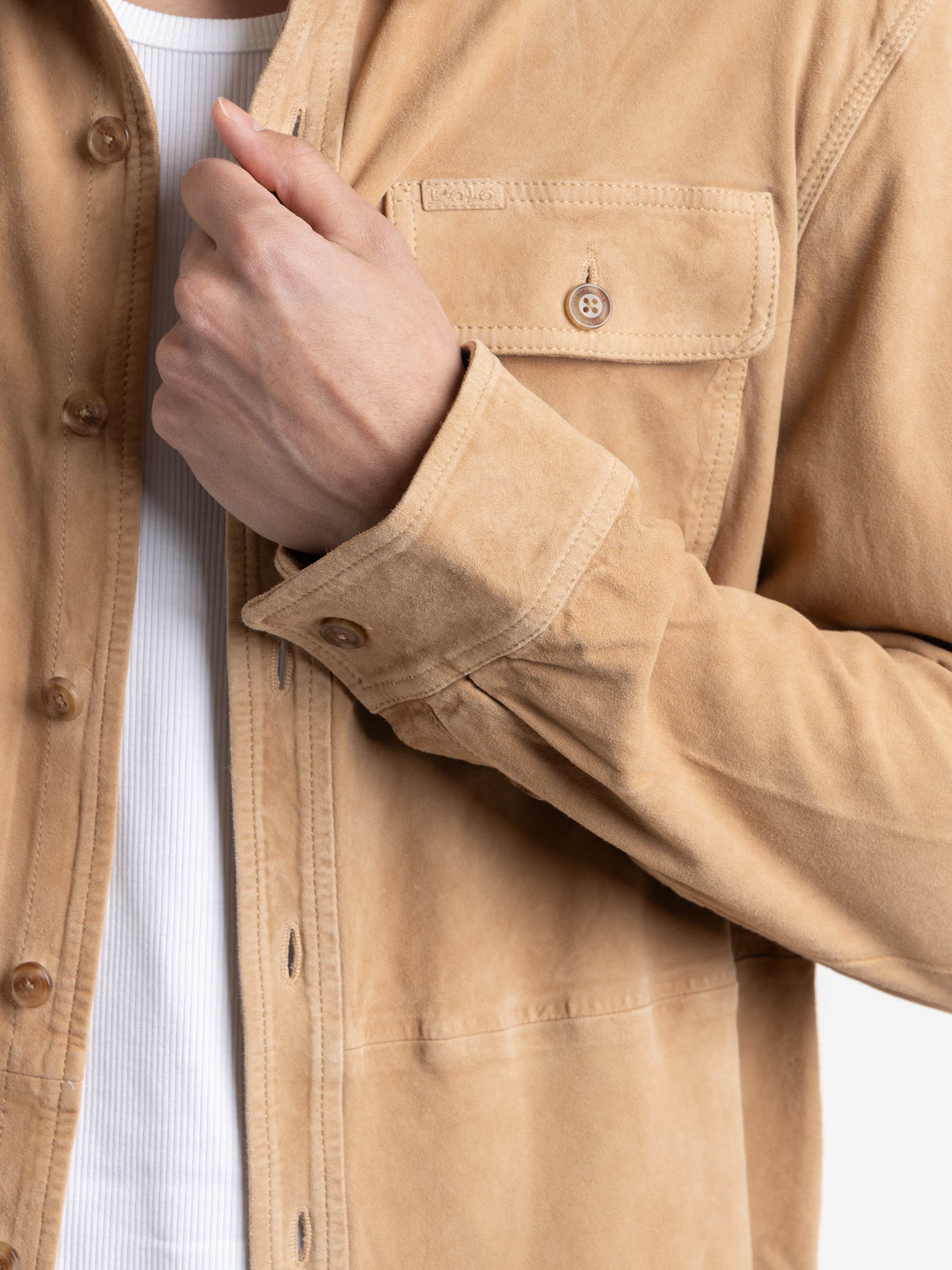 Suede Leather Jacket Blouson