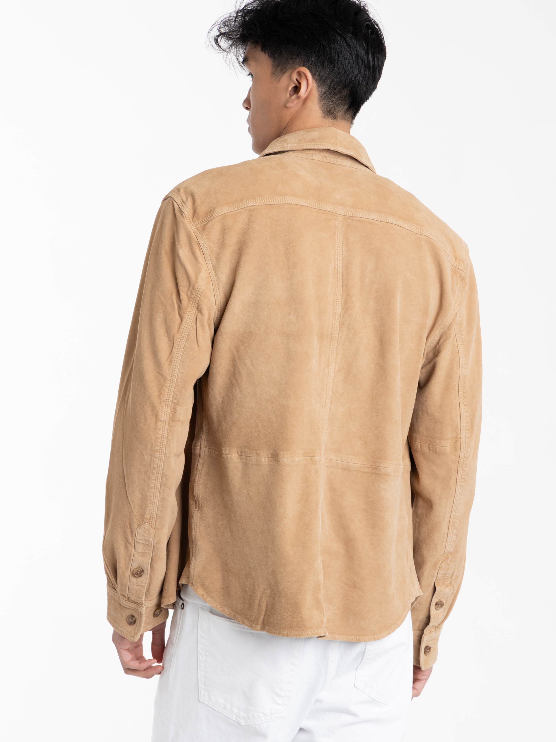 Suede Leather Jacket Blouson