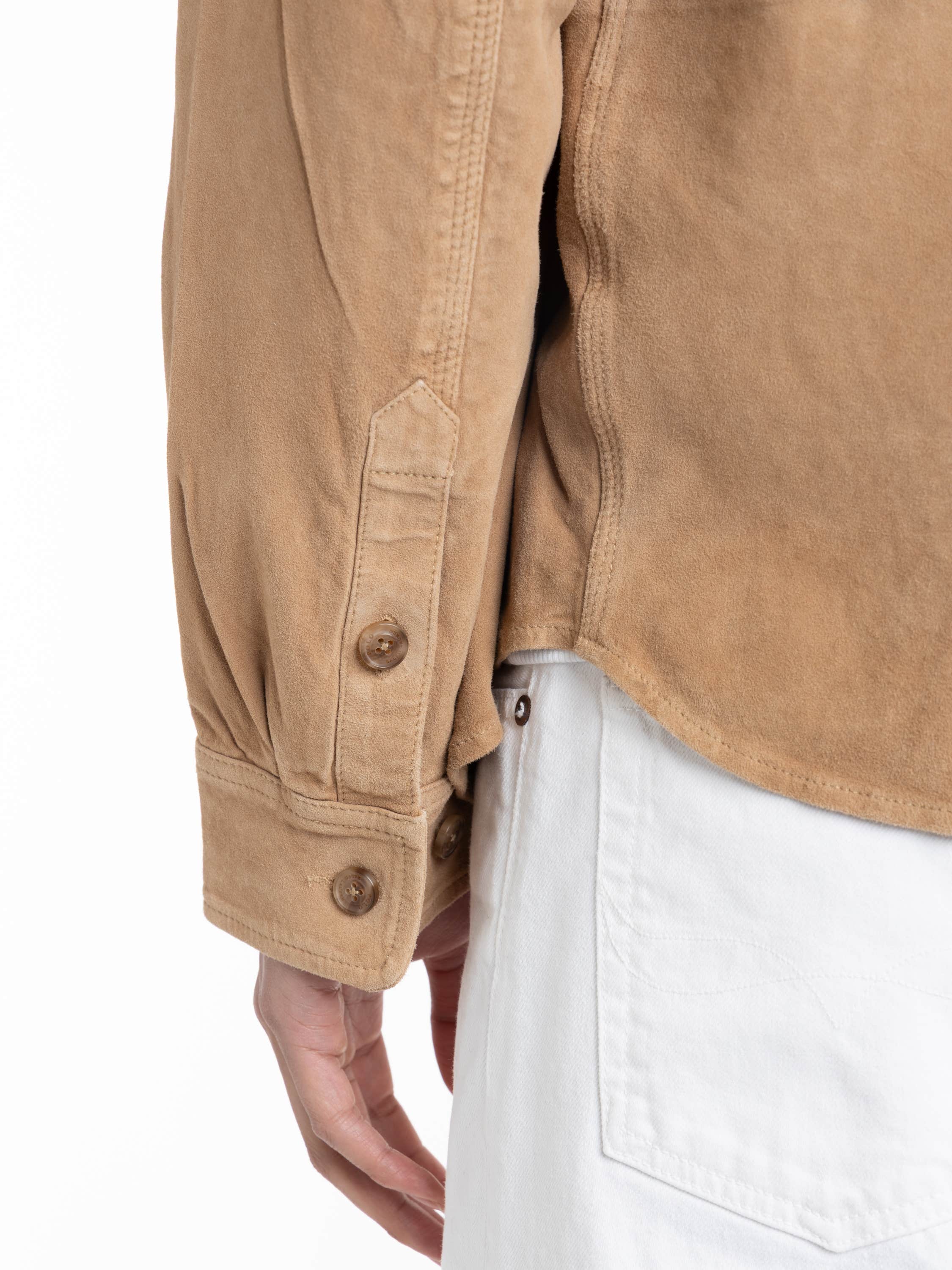 Suede Leather Jacket Blouson