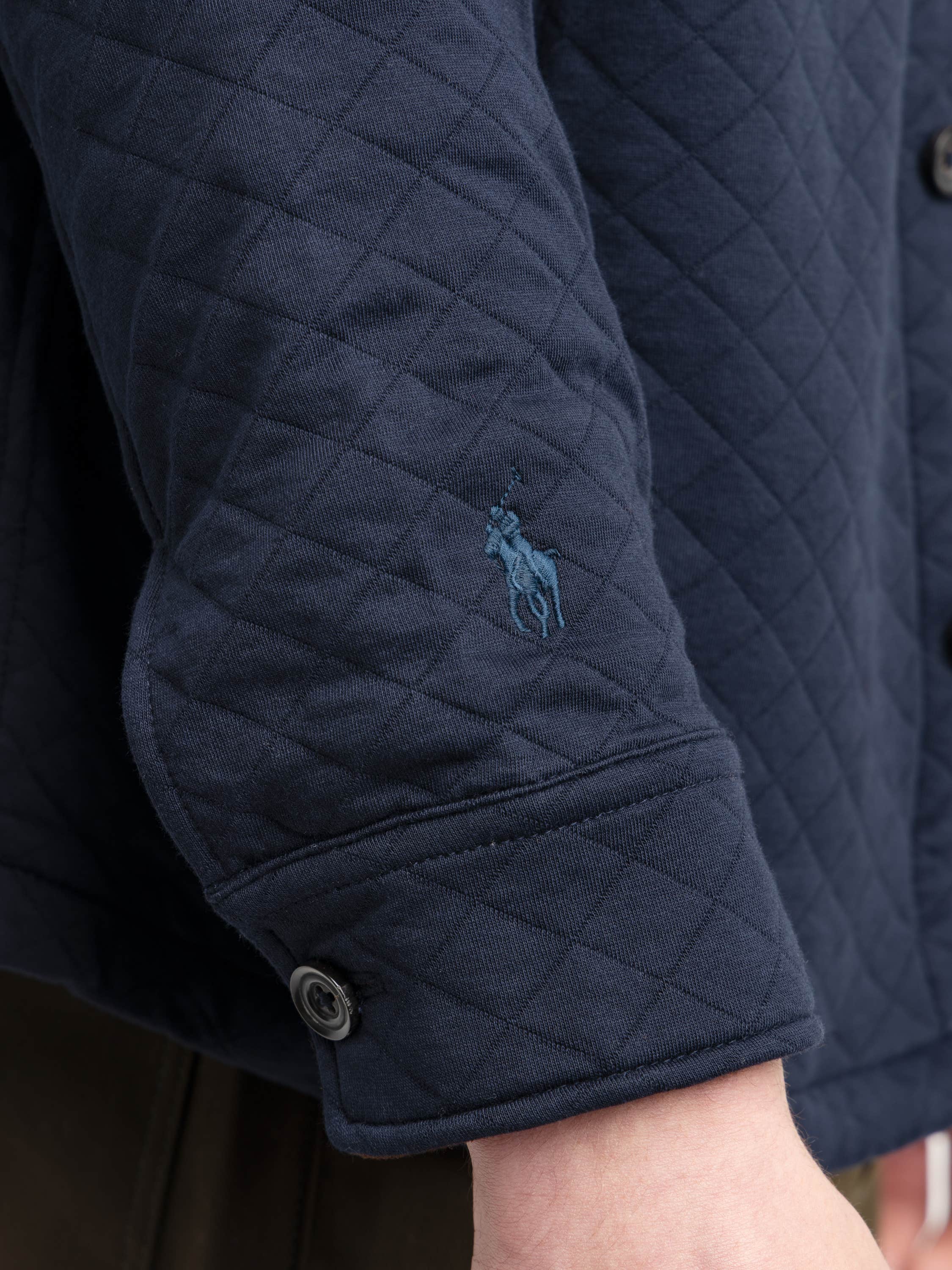 Navy Beaton Quilted Jacket