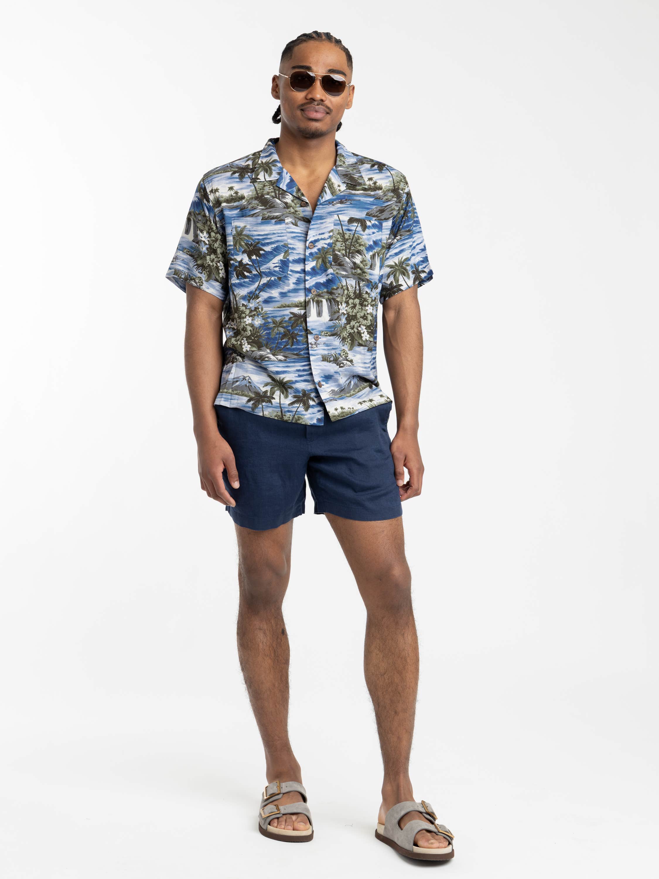 Navy Drawstring Short