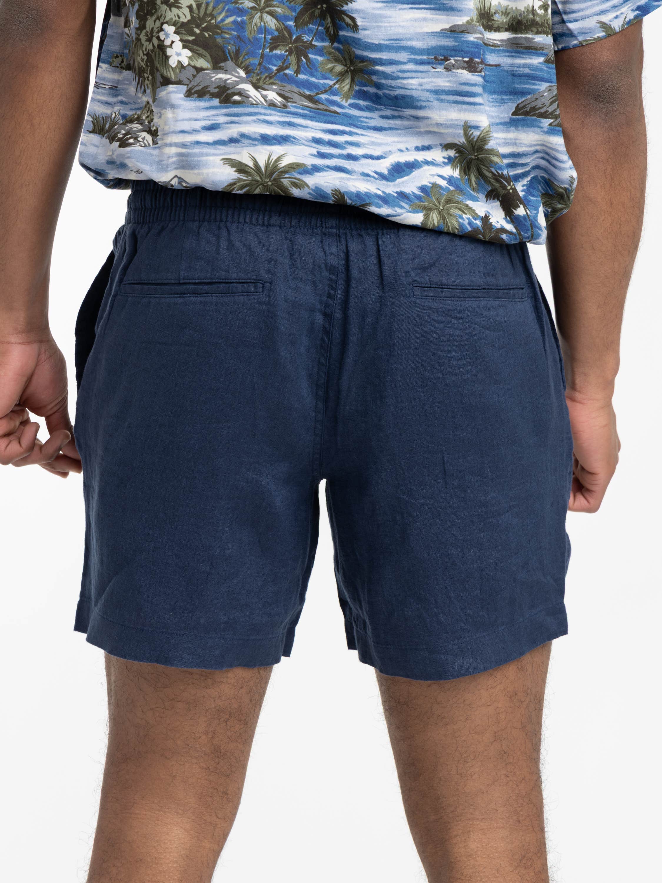 Navy Drawstring Short