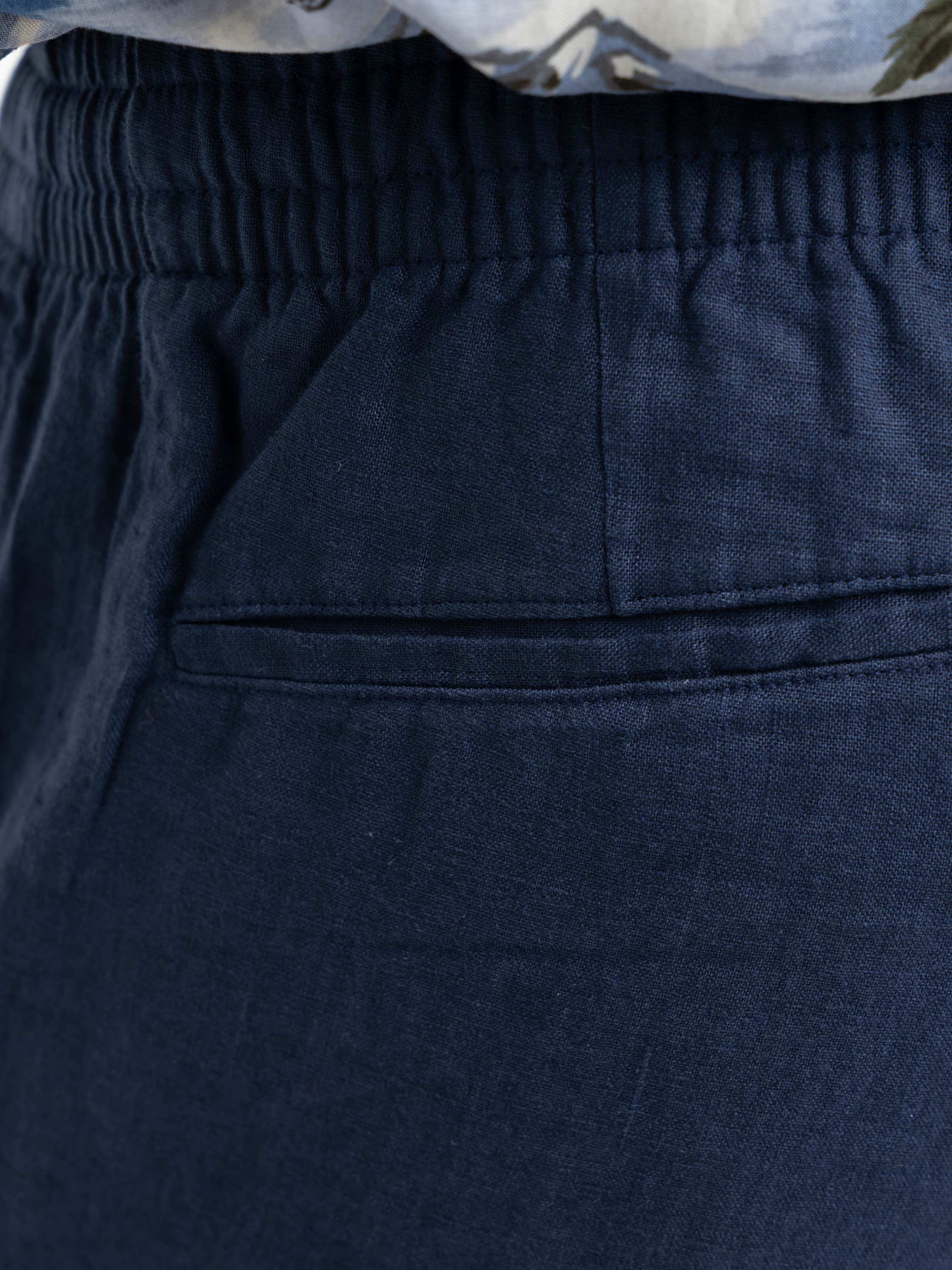 Navy Drawstring Short