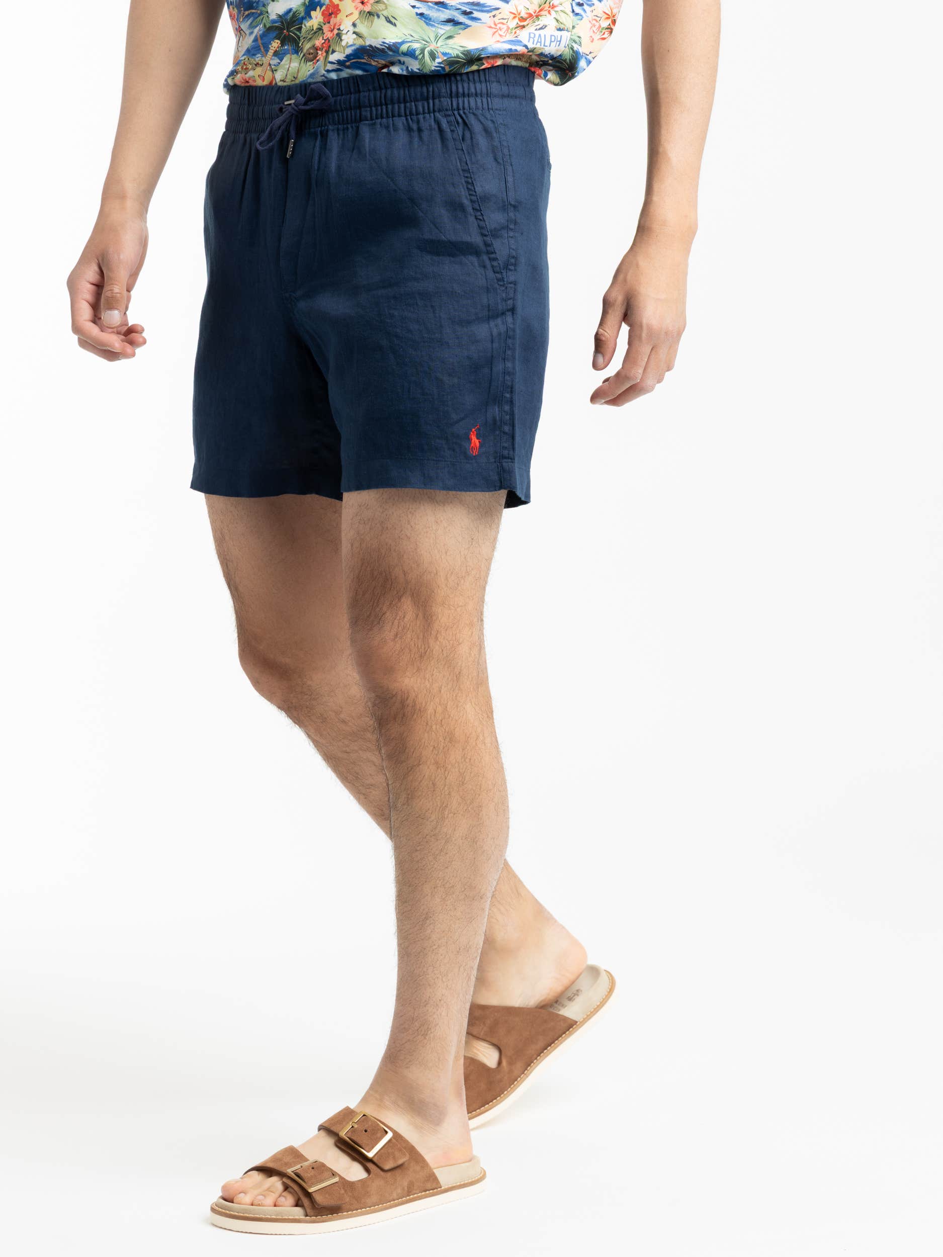 Navy Polo Prepster Linen Short
