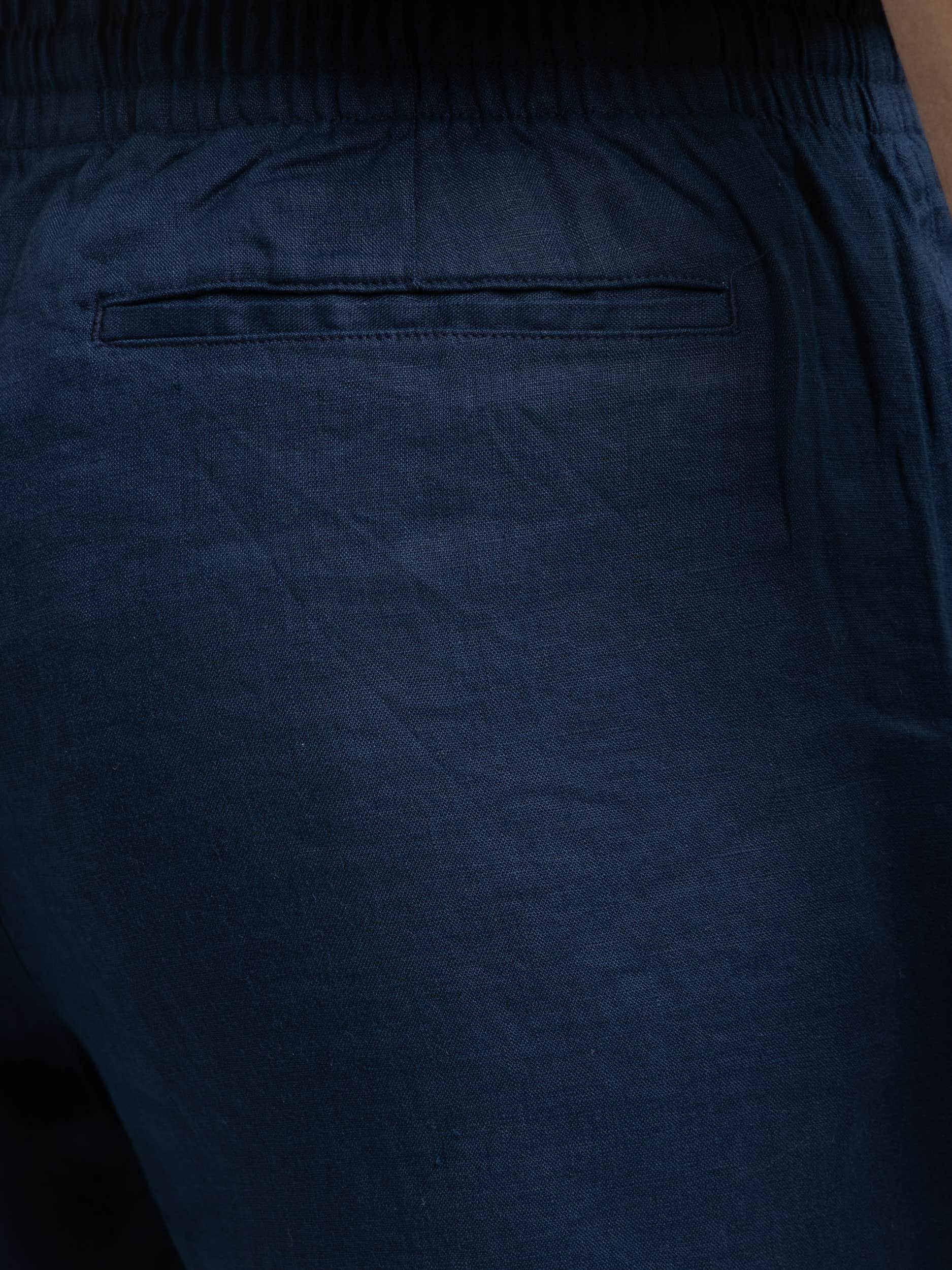Navy Polo Prepster Linen Short