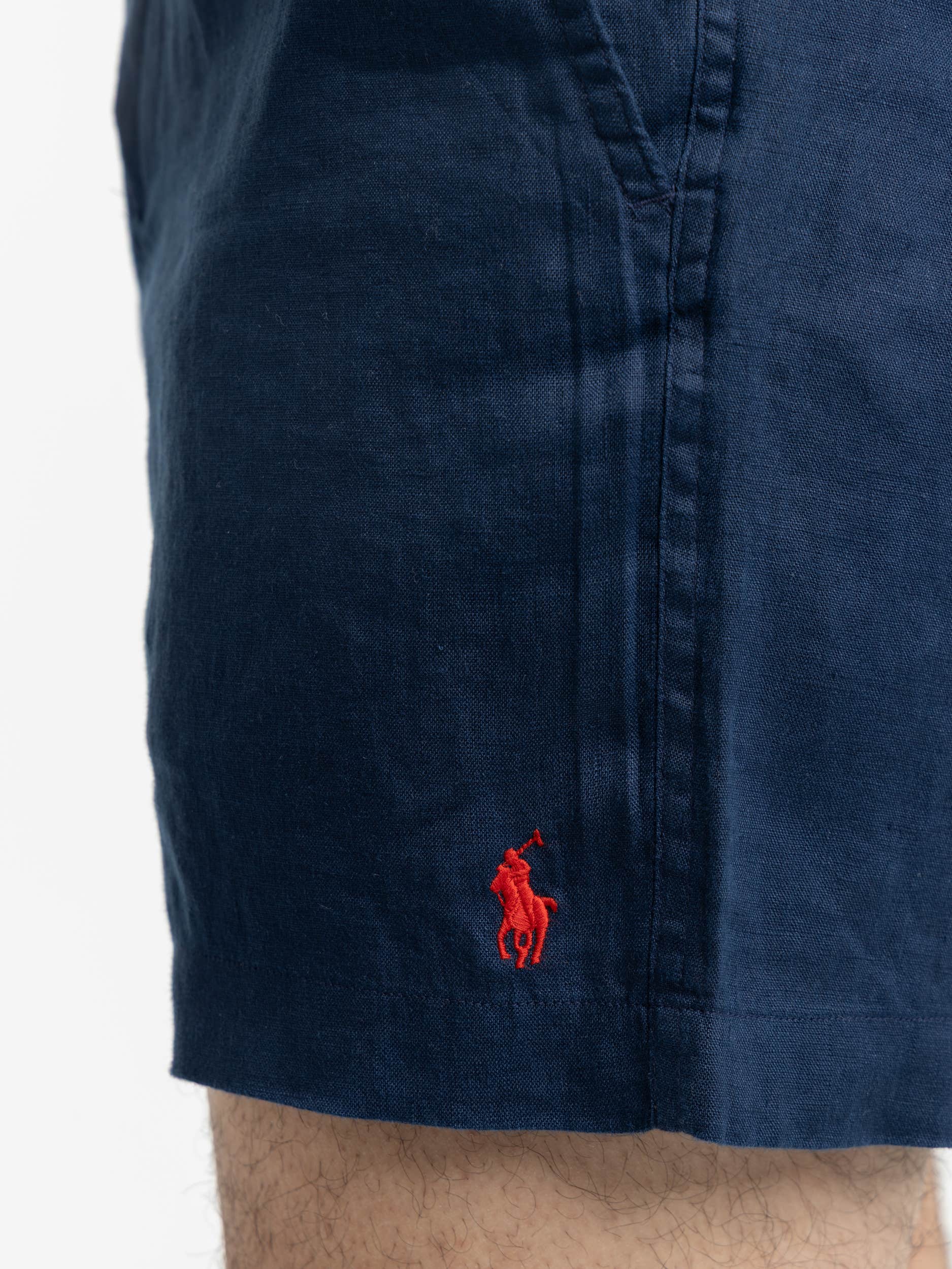 Navy Polo Prepster Linen Short